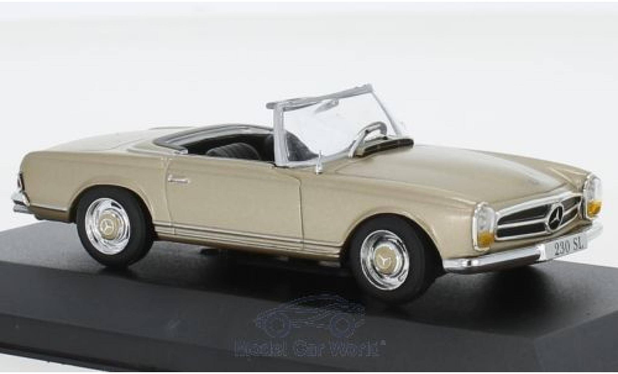 Mercedes 230 1/43 Pct SL (W113) metallic beige 1963 modelauto