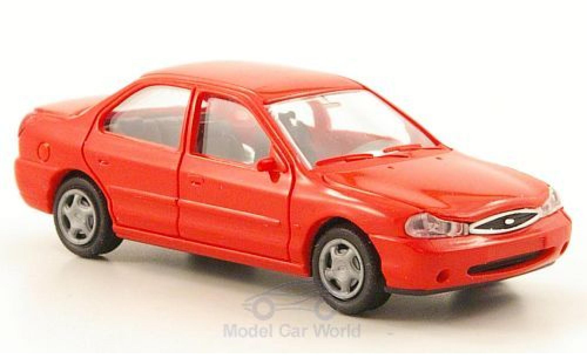 Ford Mondeo 1/87 Rietze MKII Stufenheck rood 1996 ohne Vitrine modelauto