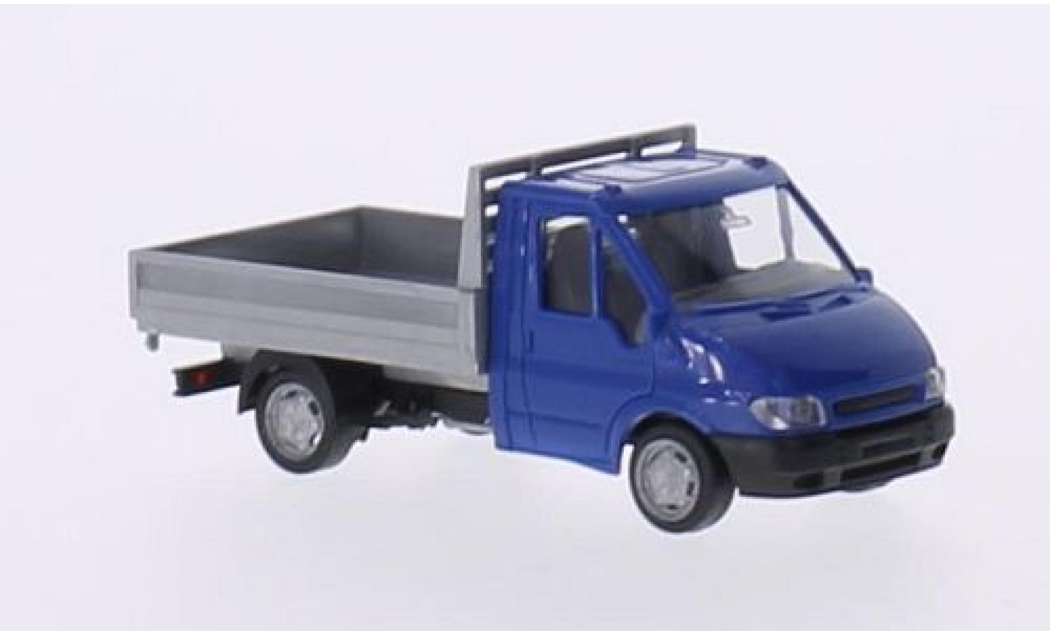Ford Transit 1/87 Rietze Pritsche blauw/grijs 2001 sans Vitrine modelauto