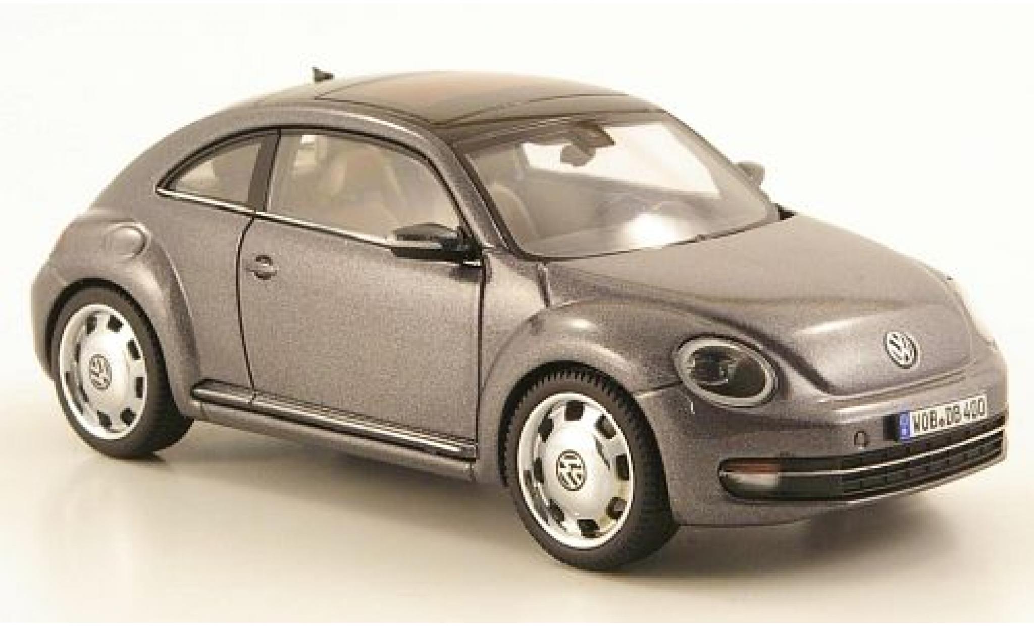 Volkswagen Beetle 1/43 Schuco metallic grijs 2011 modelauto
