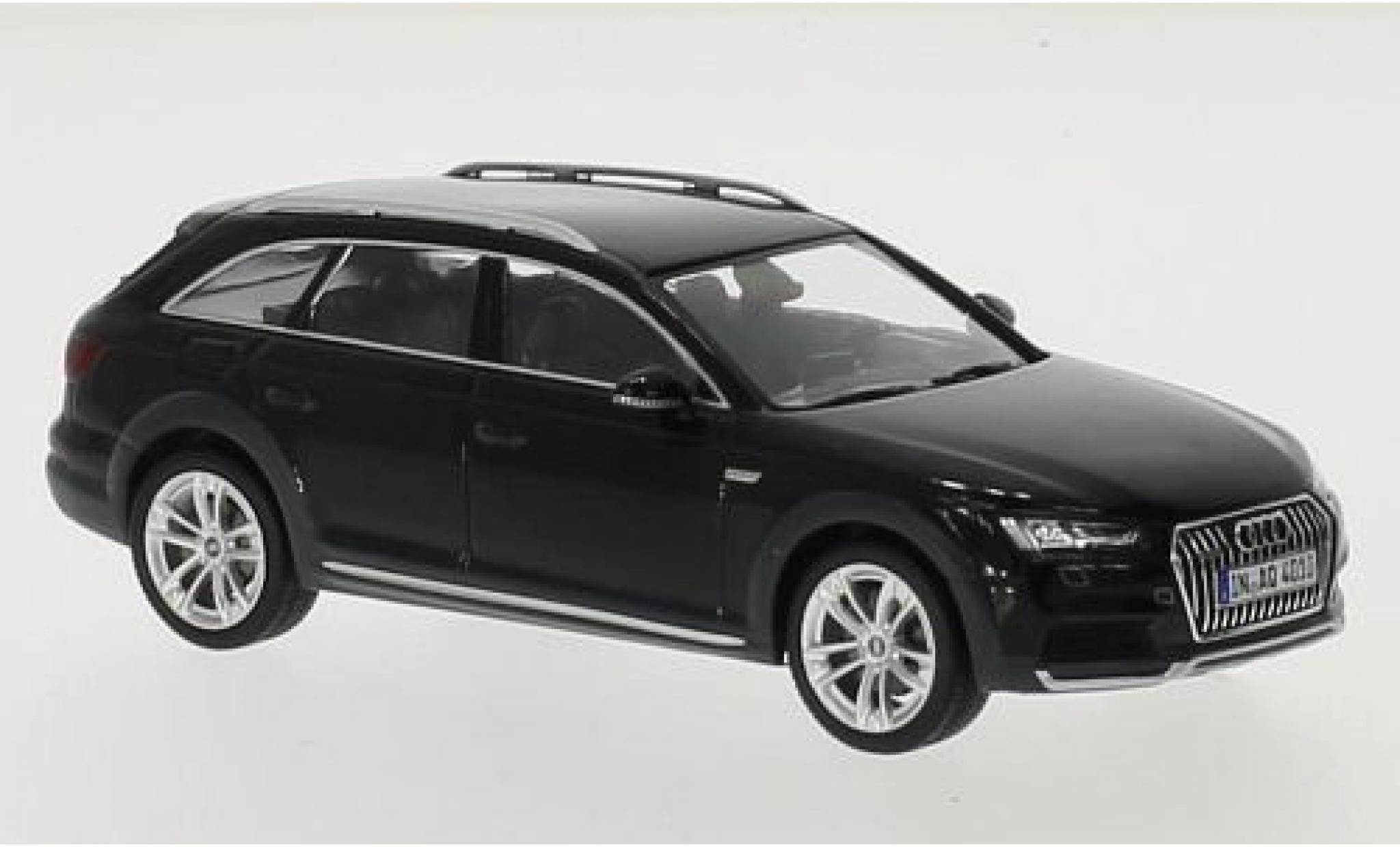 Audi A4 1/43 Spark Allroad quattro zwart 2016 modelauto