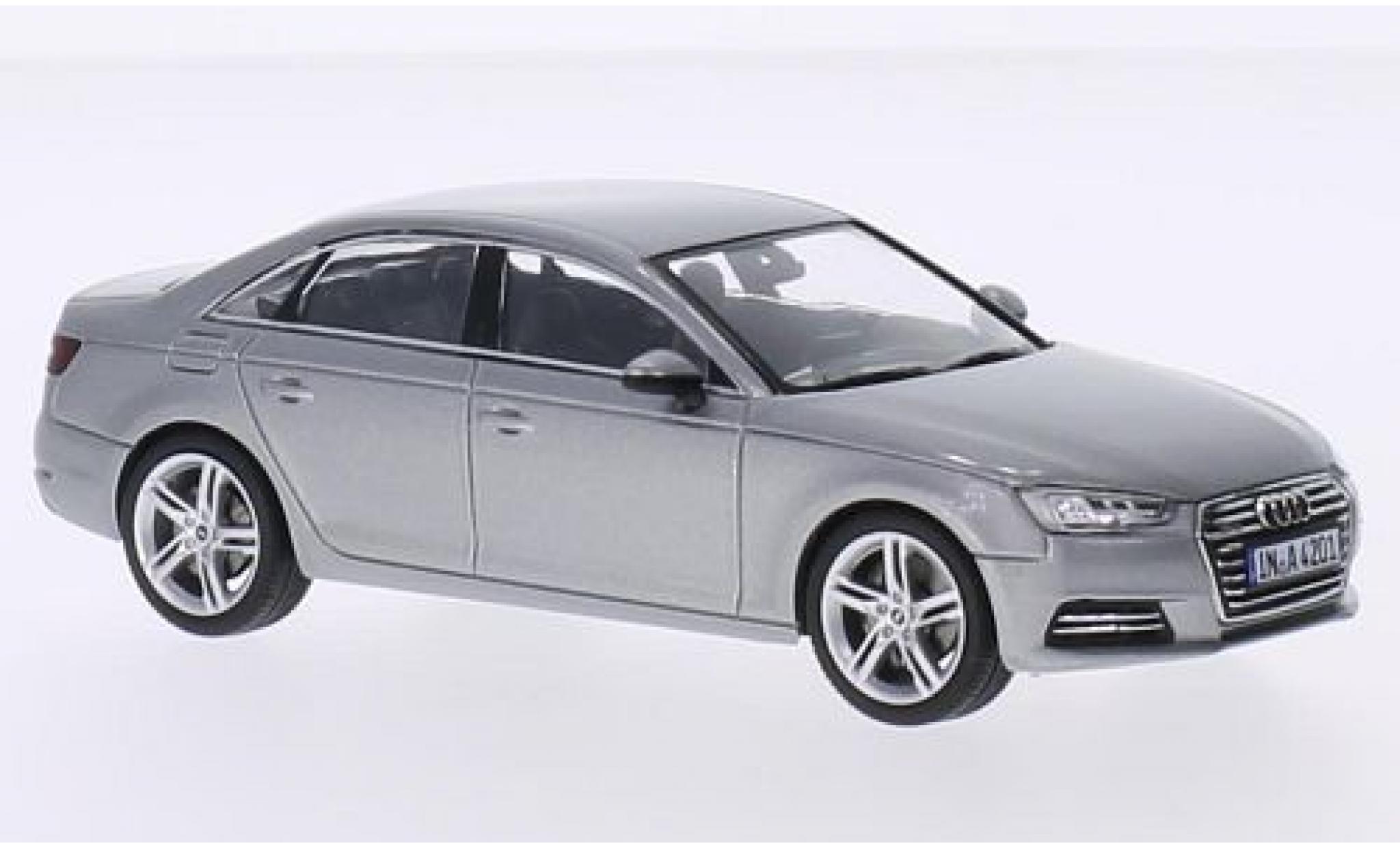 Audi A4 1/43 Spark (B9) grijs 2015 modelauto