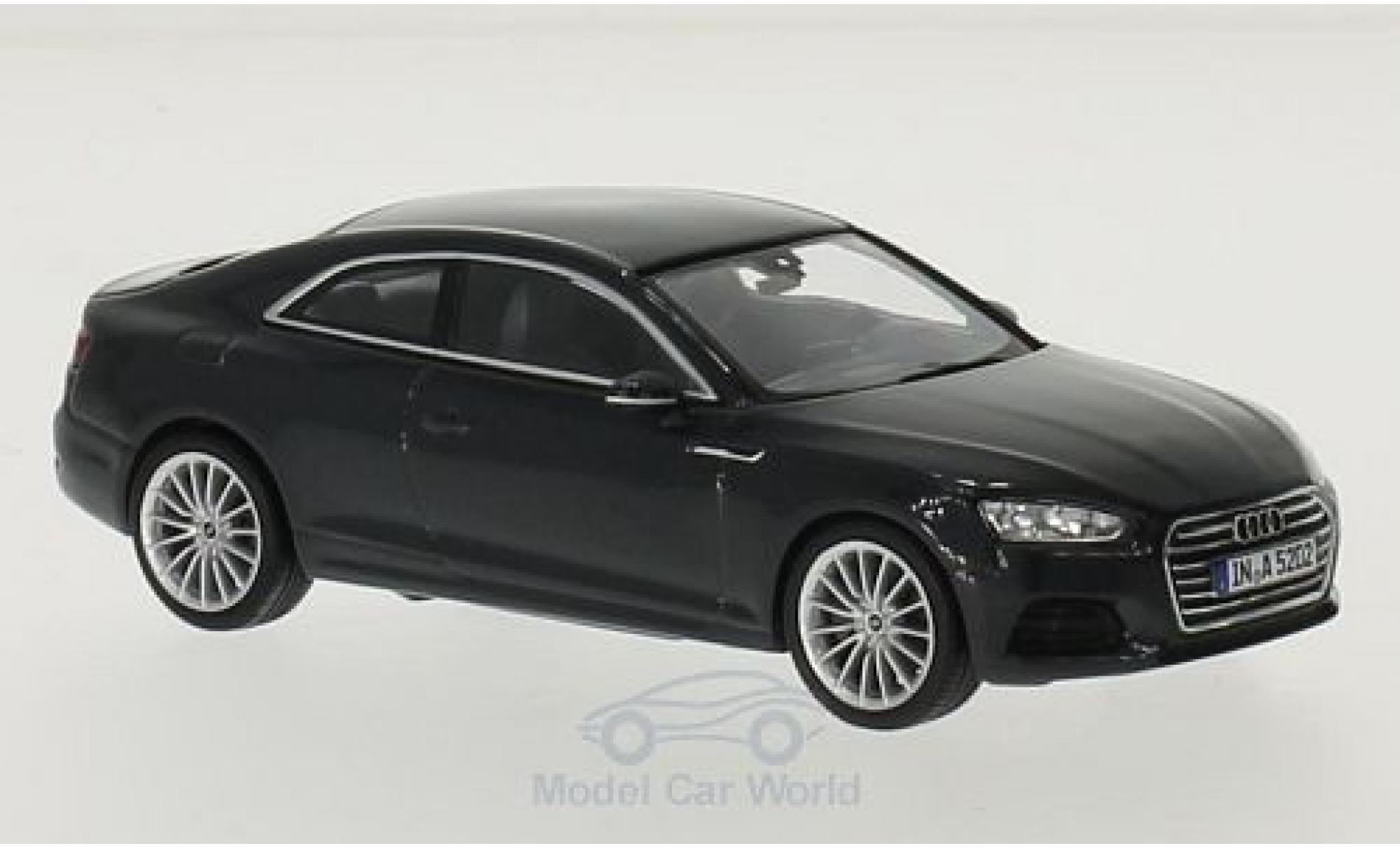Audi A5 1/43 Spark Coupe metallic grijs 2016 modelauto