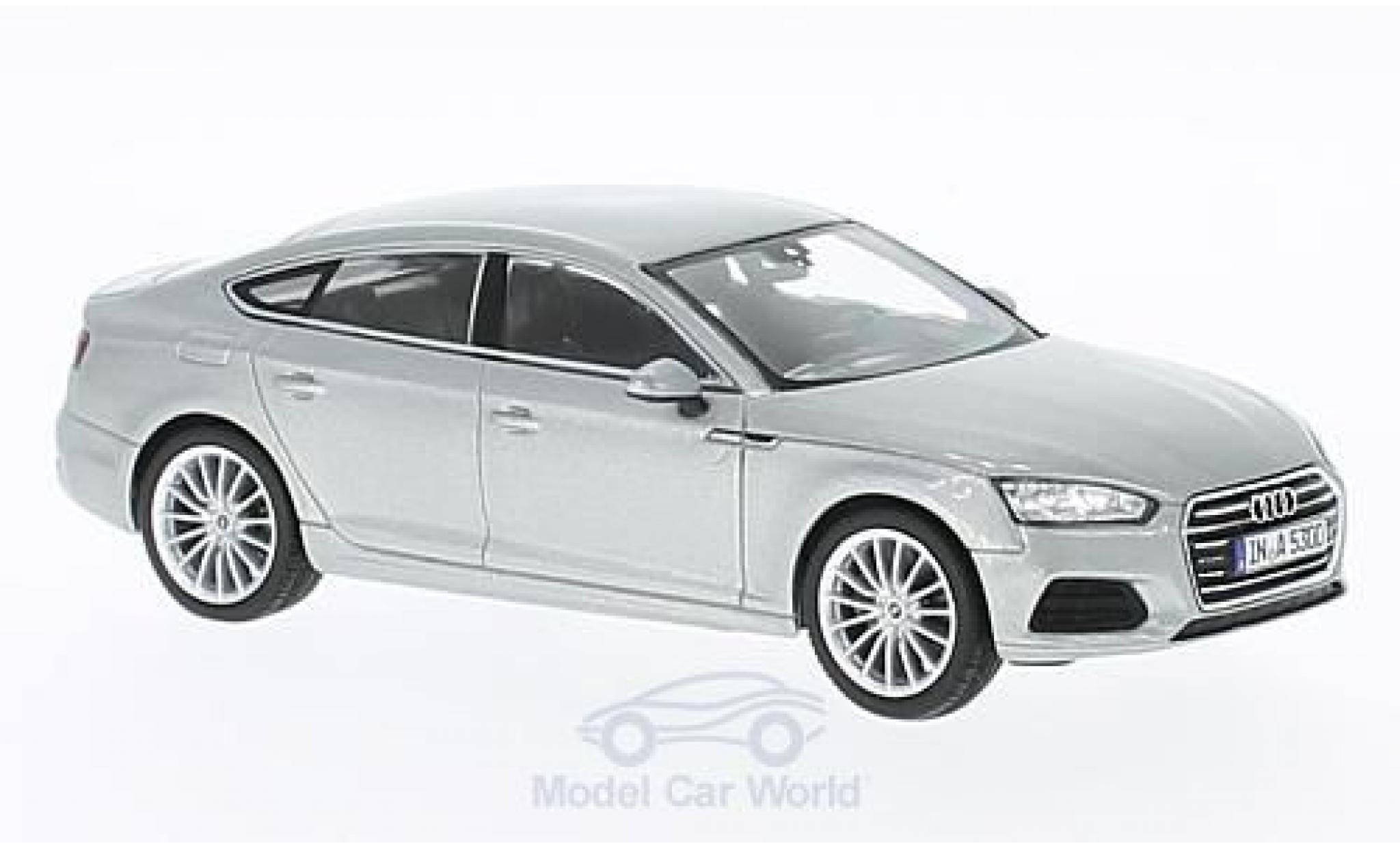 Audi A5 1/43 Spark Sportback grijs 2016 modelauto