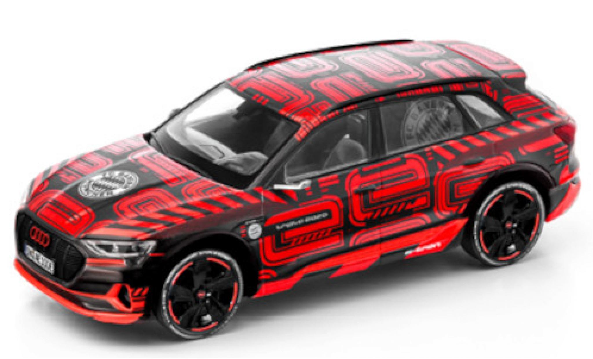 Audi e-tron 1/43 Spark I-Spark E-tron triple 2020 matte zwart/D&eacute;corer FC Baviera M&uuml;nchen modelauto