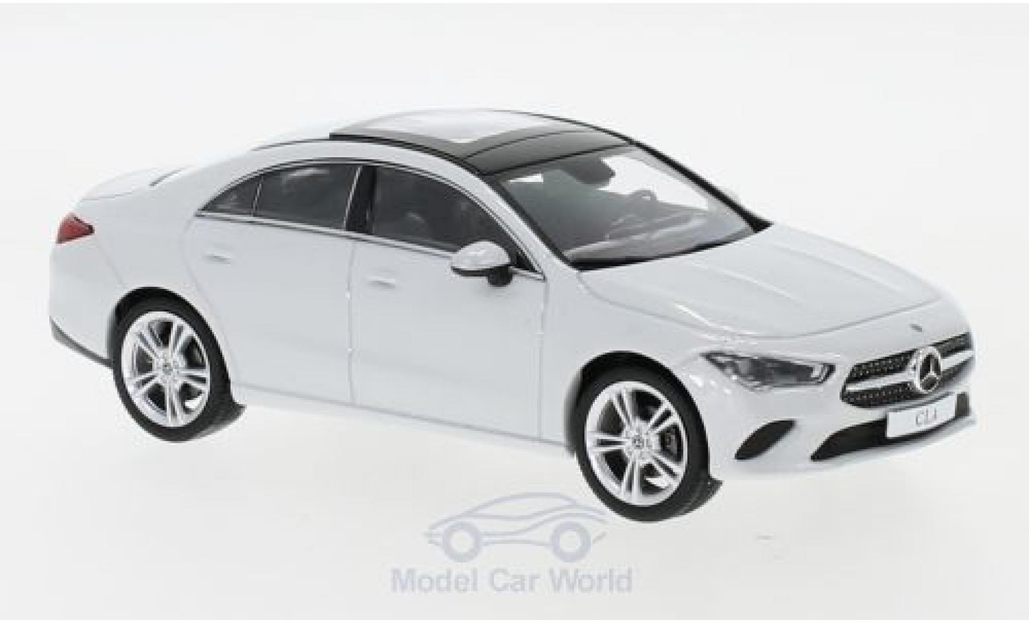 Mercedes CLA 1/43 Spark Coupe (C118) metallic wit modelauto