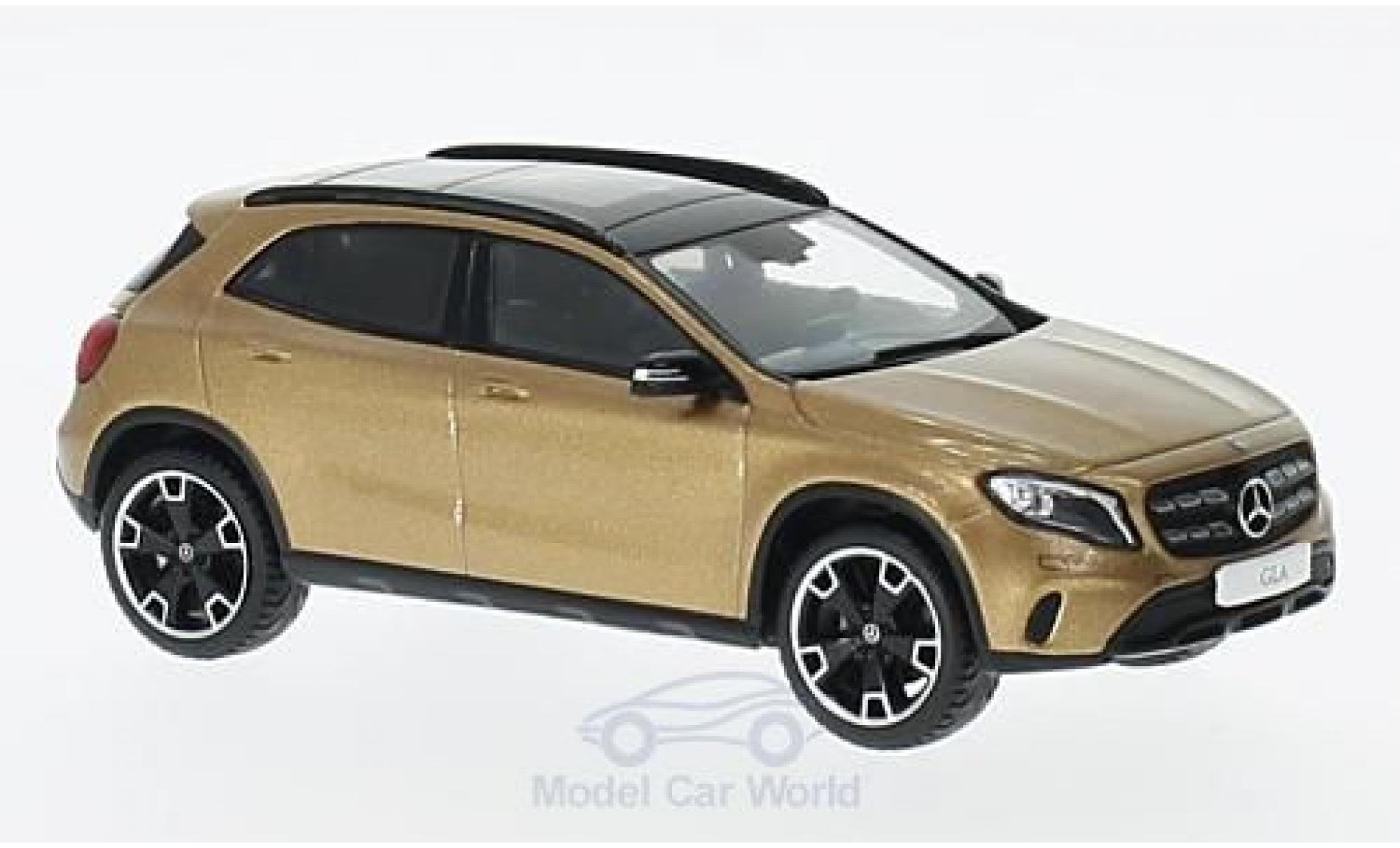 Mercedes Classe GLA 1/43 Spark GLA (X 156) Mopf metallic bruin modelauto