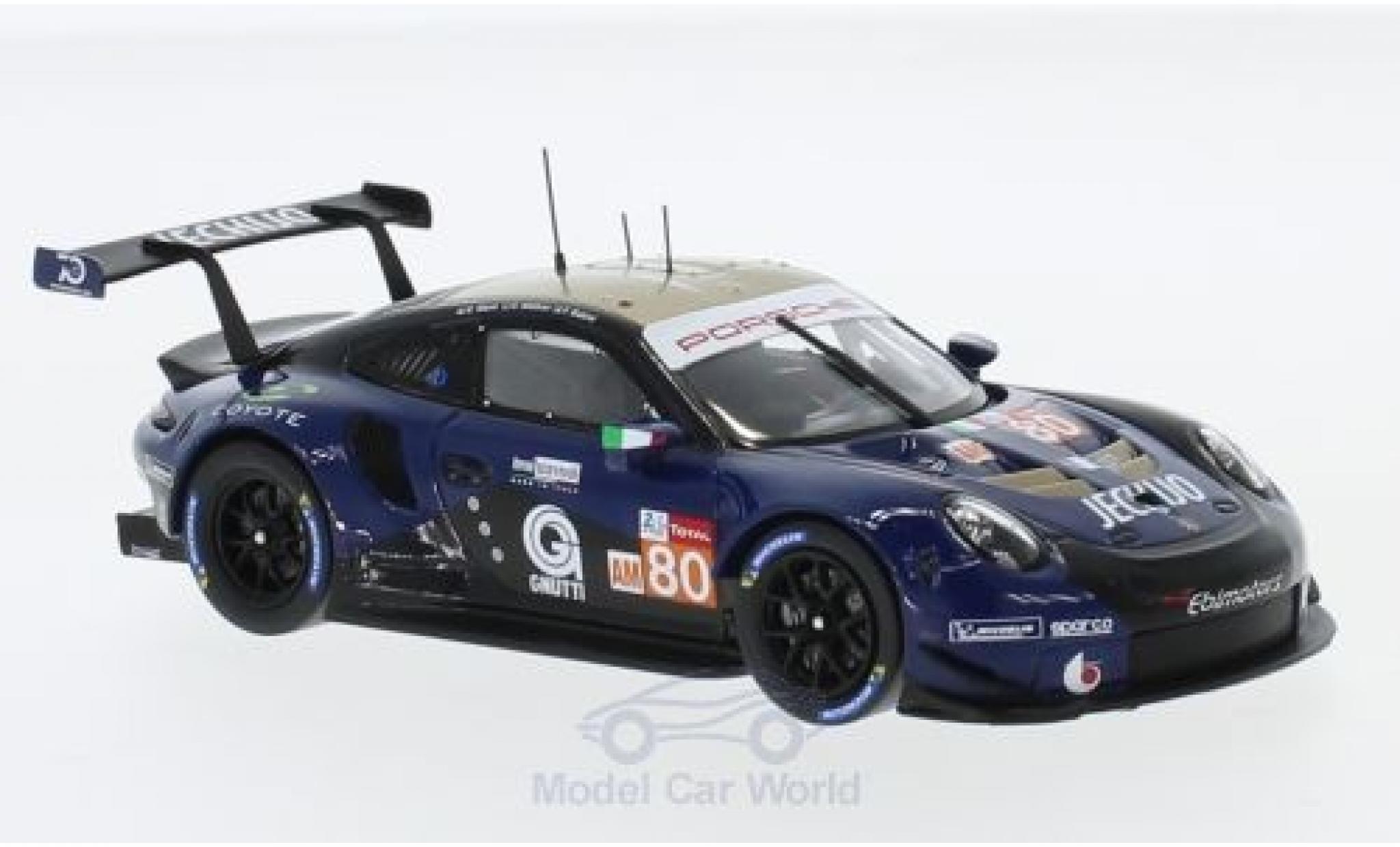 Porsche 991 RSR 1/43 Spark 911 ( II) RSR No.80 Ebimotors 24h Le Mans 2018 E.Maris/C.Nielsen/F.Babini modelauto