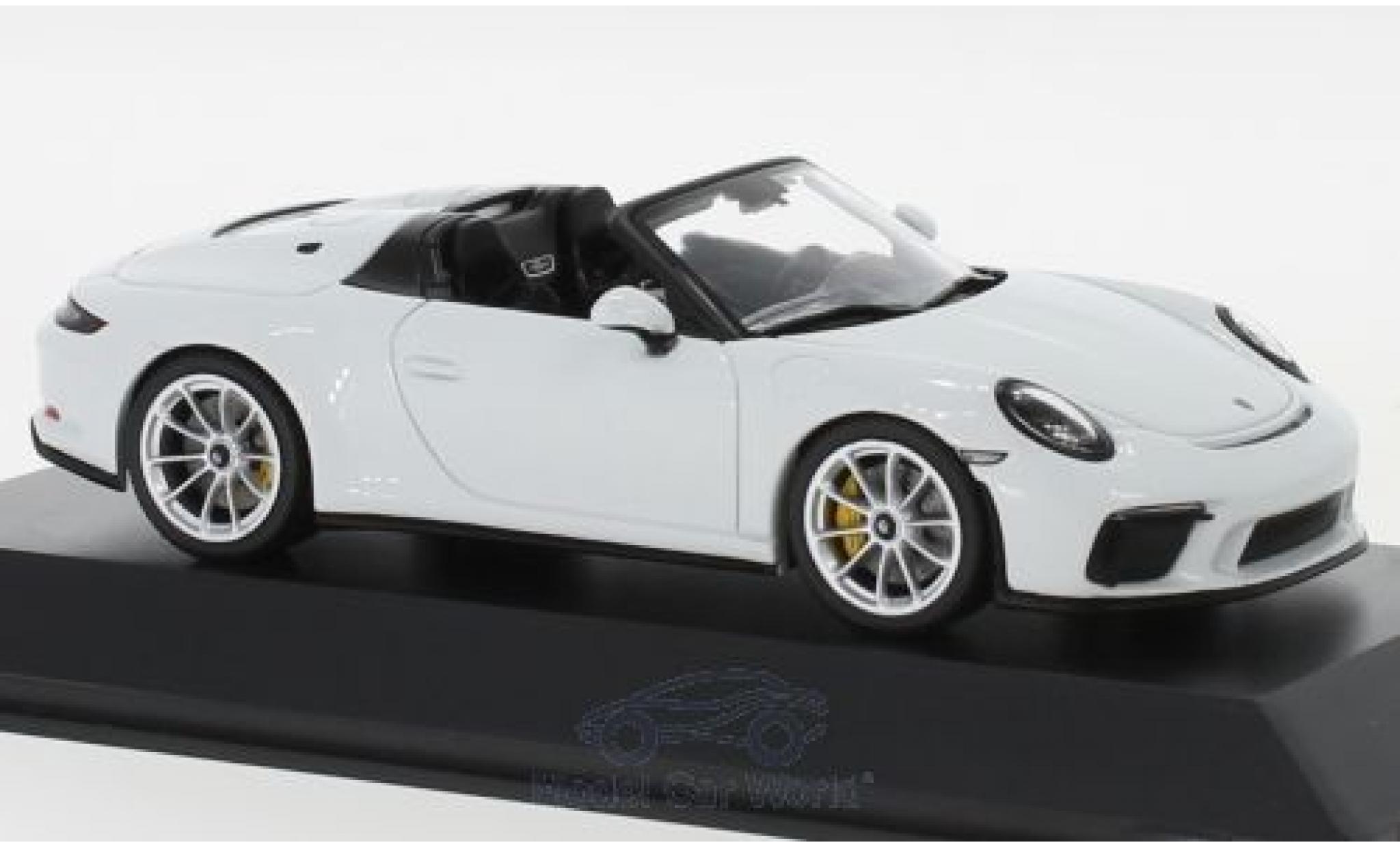 Porsche 992 Speedster 1/43 Spark 911 (991 II) Speedster wit 2019 modelauto