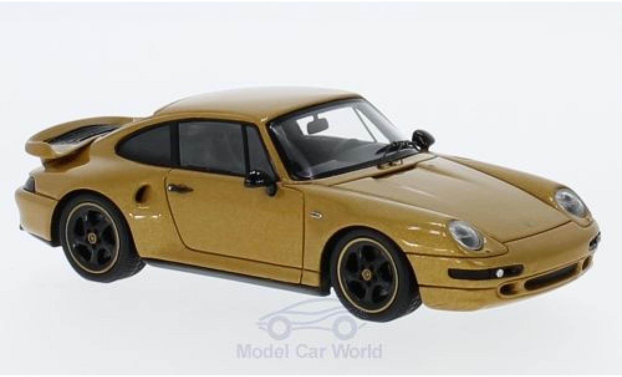 Porsche 993 Turbo 1/43 Spark 911 () Turbo Classic Series gold modelauto