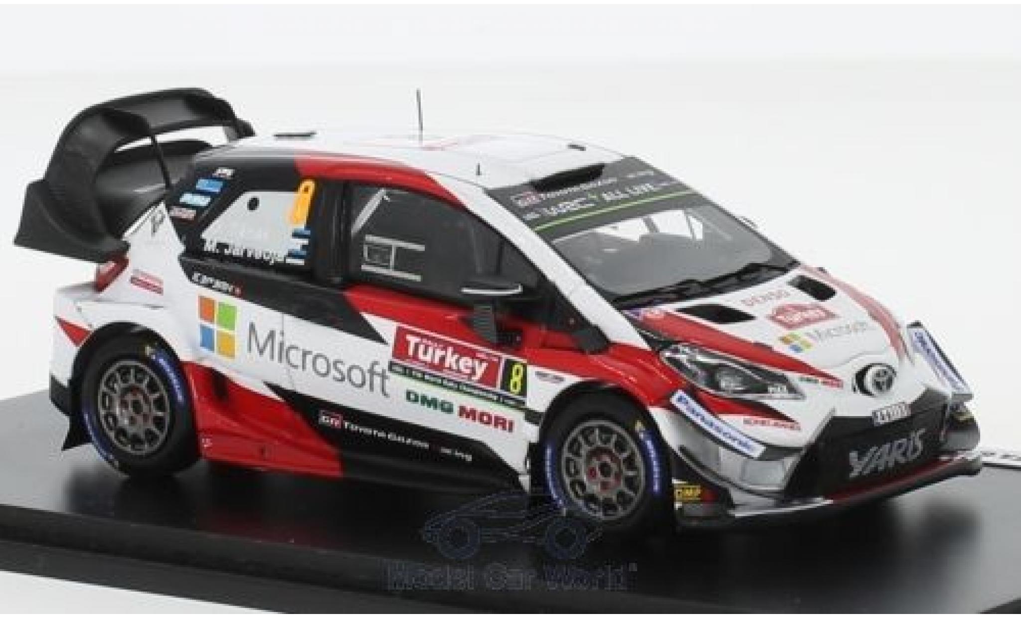 Toyota Yaris 1/43 Spark WRC No.8 Gazoo Racing Rallye WM Rally T&uuml;rkei 2018 O.T&auml;nak/M.Jarveoja modelauto