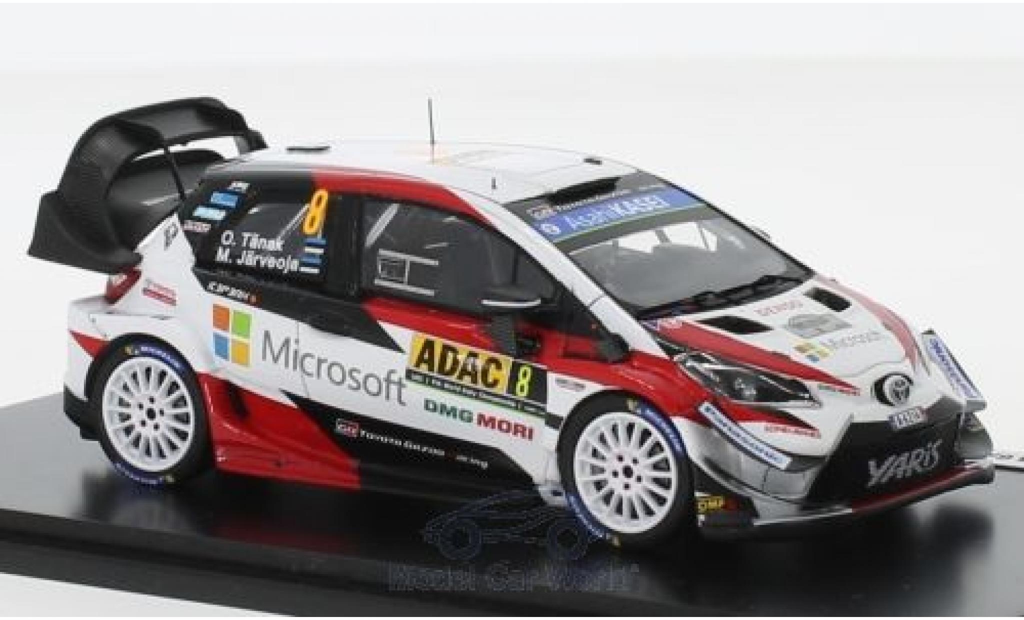 Toyota Yaris 1/43 Spark WRC No.8 Gazoo Racing Rallye WM Rallye Deutschland 2018 O.T&auml;nak/M.Jarveoja modelauto