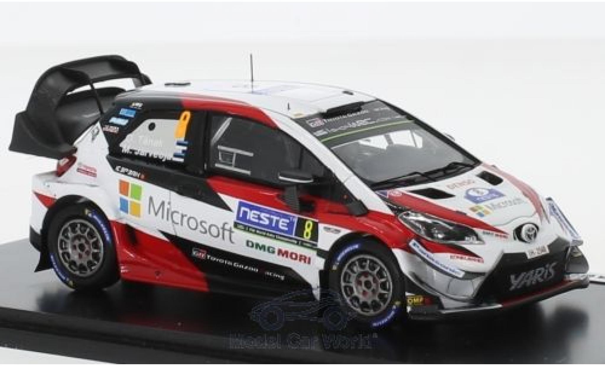 Toyota Yaris 1/43 Spark WRC No.8 Gazoo Racing Rallye WM Rallye Finnland 2018 O.T&auml;nak/M.Jarveoja modelauto