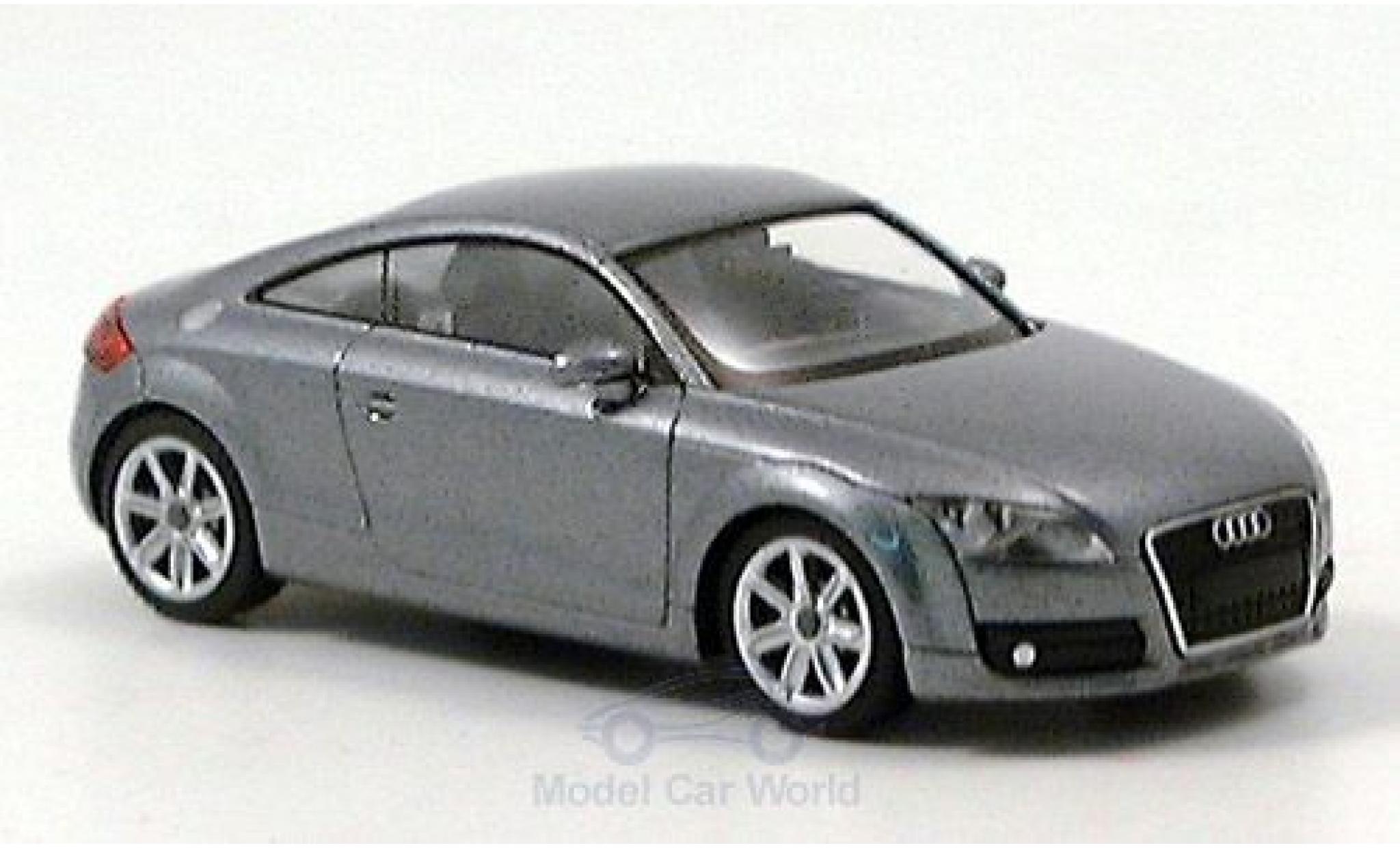 Audi TT coupe 1/87 Wiking Coupe metallic grijs 2006 modelauto