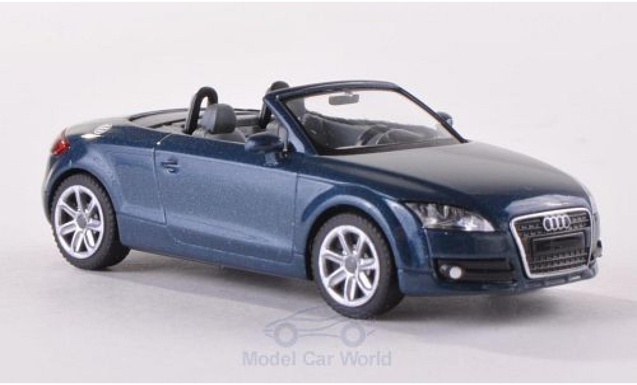 Audi TT 1/87 Wiking Roadster (8J) metallic blauw 2007 modelauto