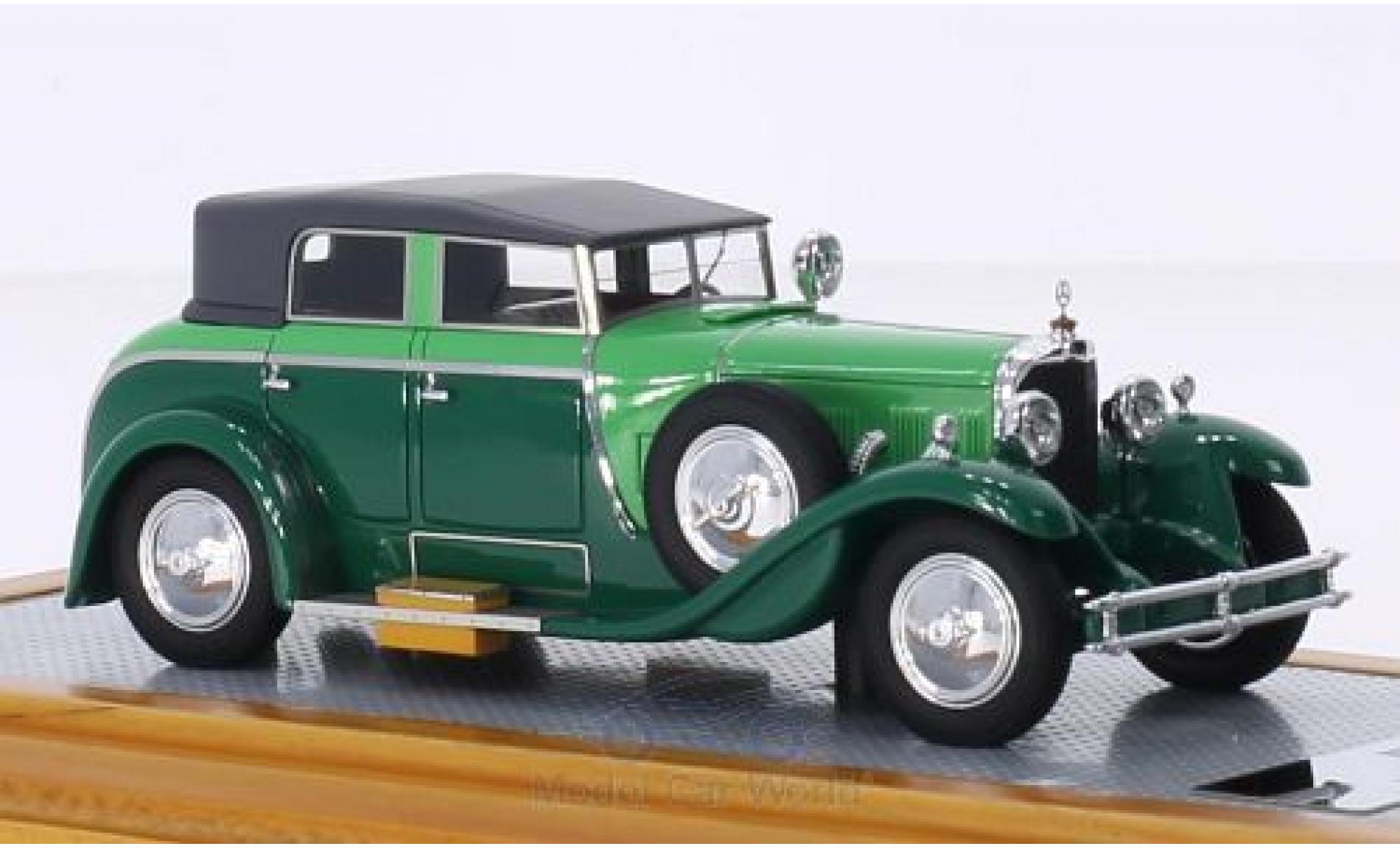 Mercedes Classe S 1/43 Ilario 630K Saoutchik Torpedo Transformable groen/groen 1932 modelauto