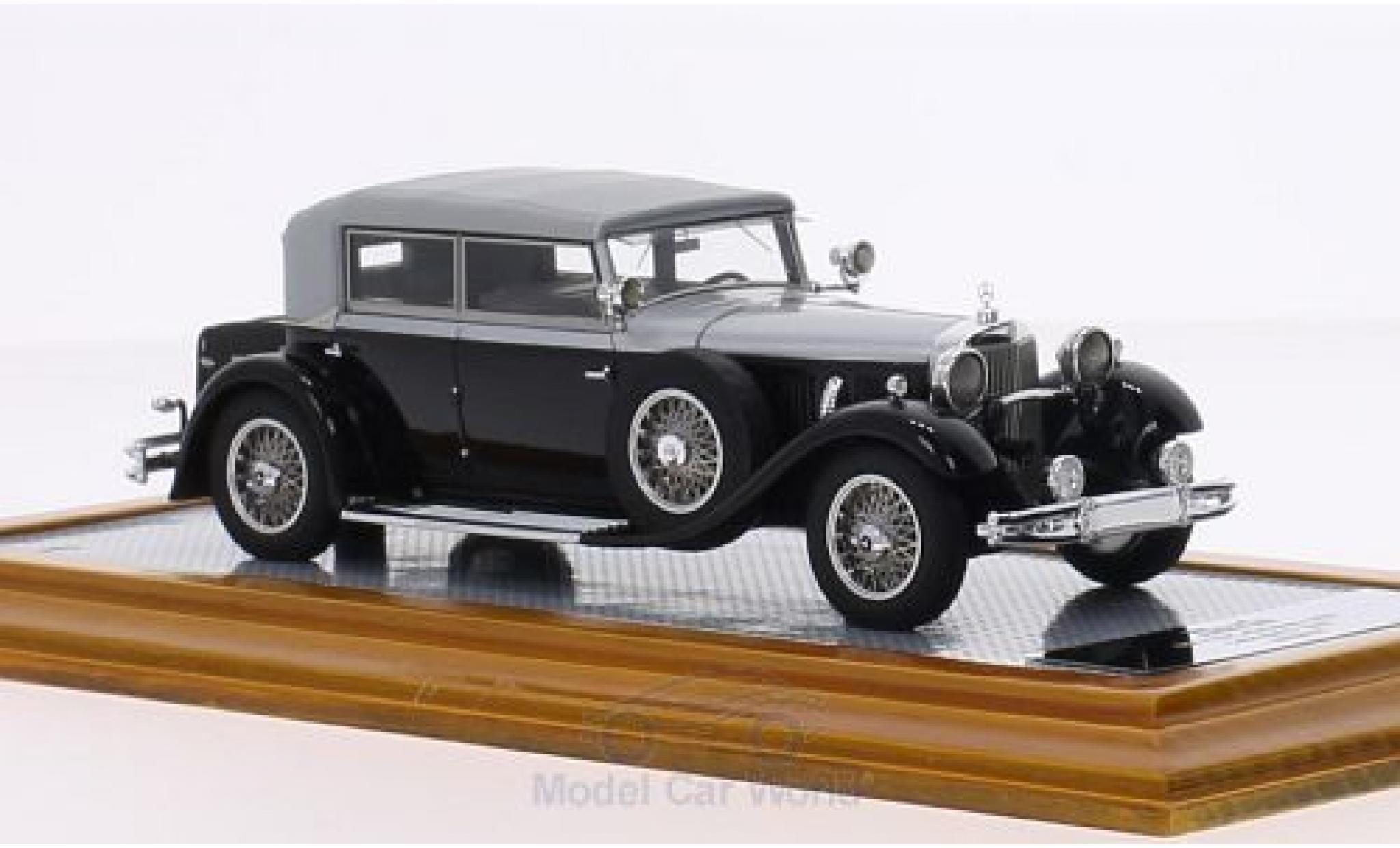 Mercedes 770 1/43 Ilario K (W07) Cabriolet D zwart/grijs 1930 sn83816 Verdeck geschlossen modelauto