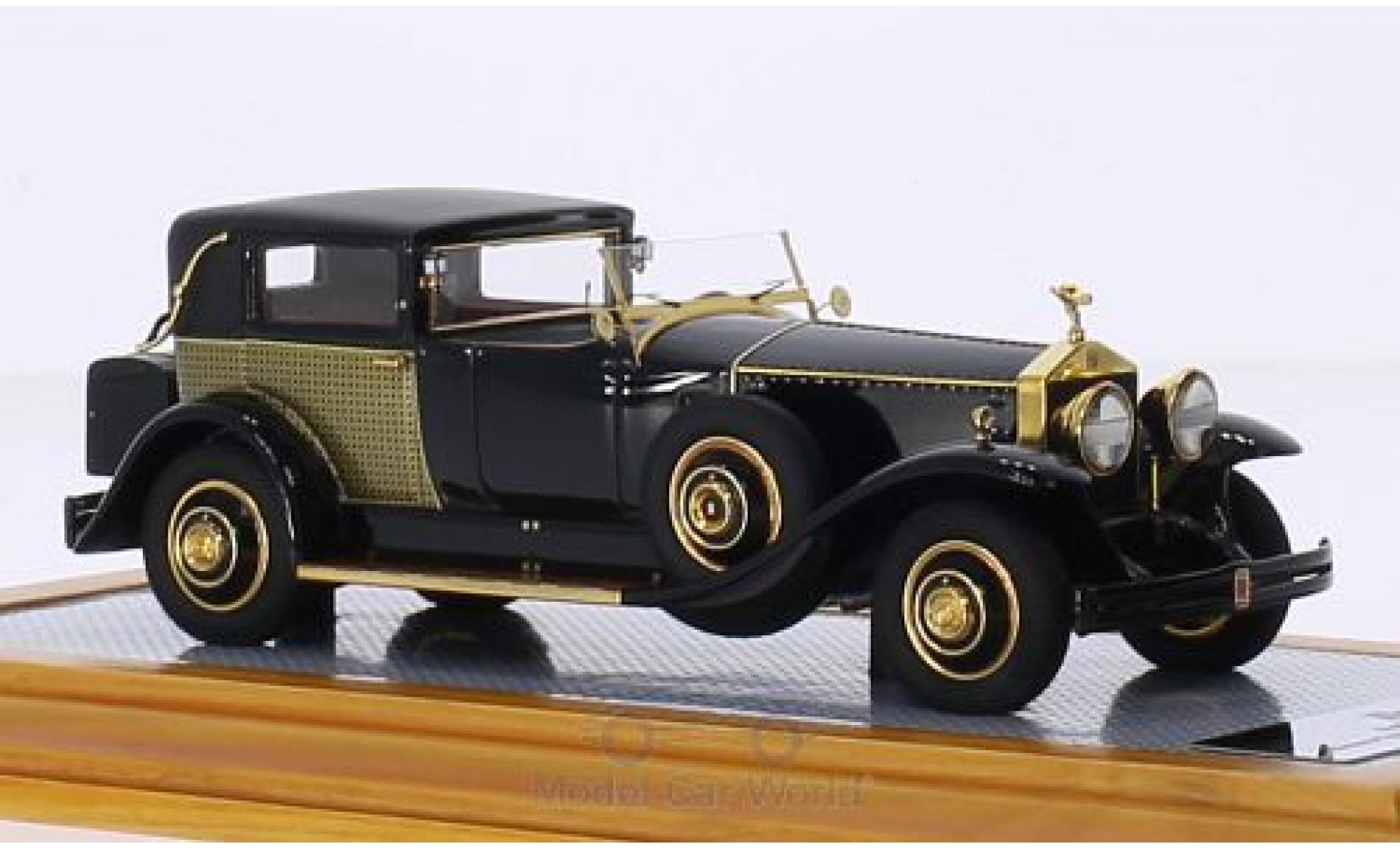 Rolls Royce Phantom 1/43 Ilario I Riviera Town Brougham Brewster zwart/Dekor RHD 1929 snS390LR modelauto