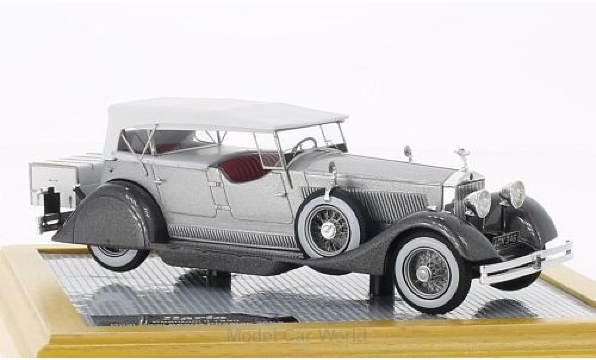 Rolls Royce Phantom 1/43 Ilario II Dual Cowl Sports Phaeton Whittingham & Mitchel grijs/metallic grijs 1930 sn25EX modelauto
