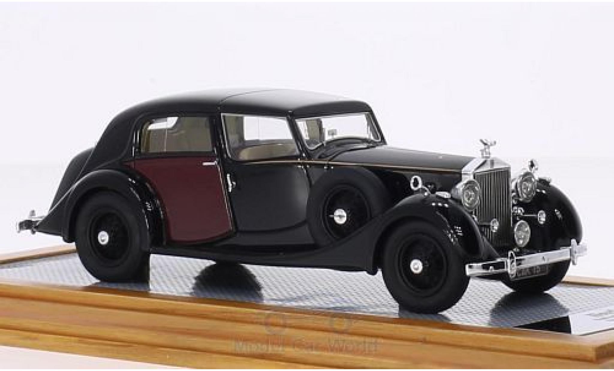 Rolls Royce Phantom 1/43 Ilario III Sedanca de Ville Park Ward zwart/rood RHD 1937 sn3CP192 modelauto