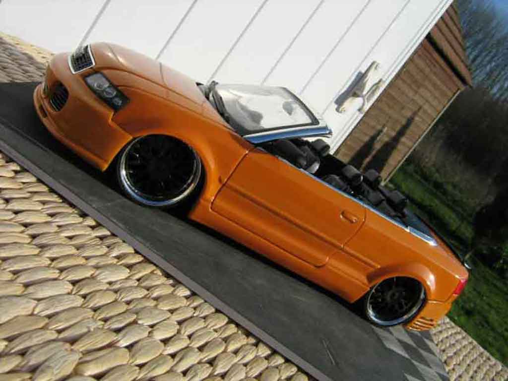 Audi A4 cabriolet turbo tuning oranje kit techart jantes bbs 1/18 Welly