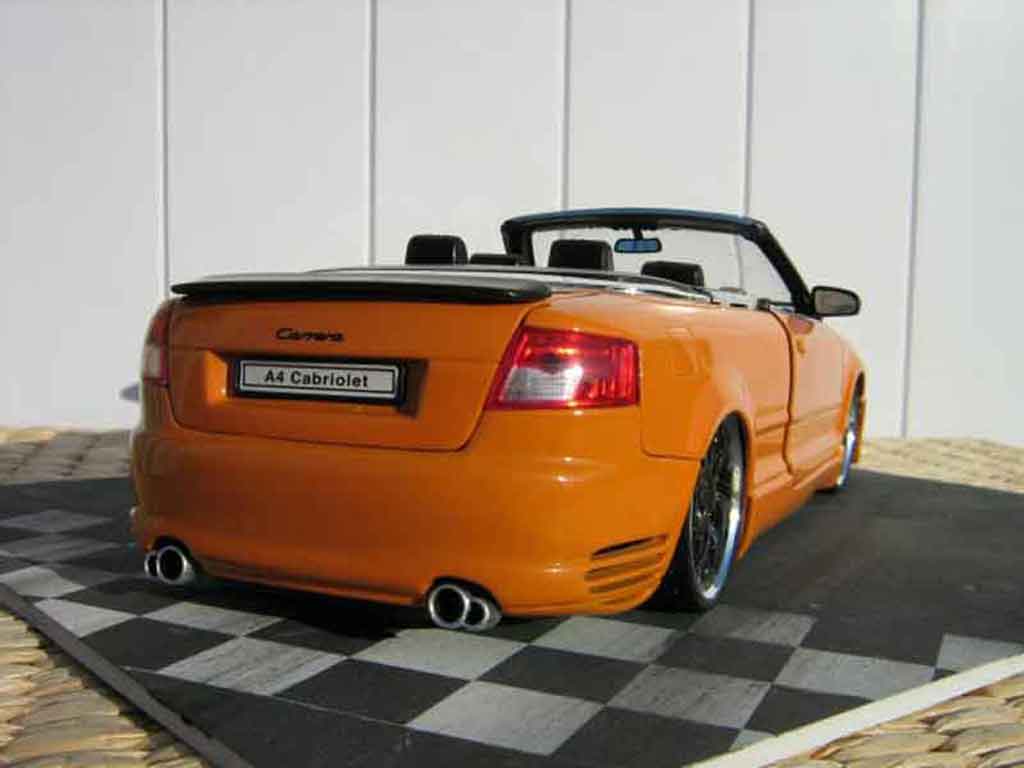 Audi A4 cabriolet turbo tuning oranje kit techart jantes bbs 1/18 Welly