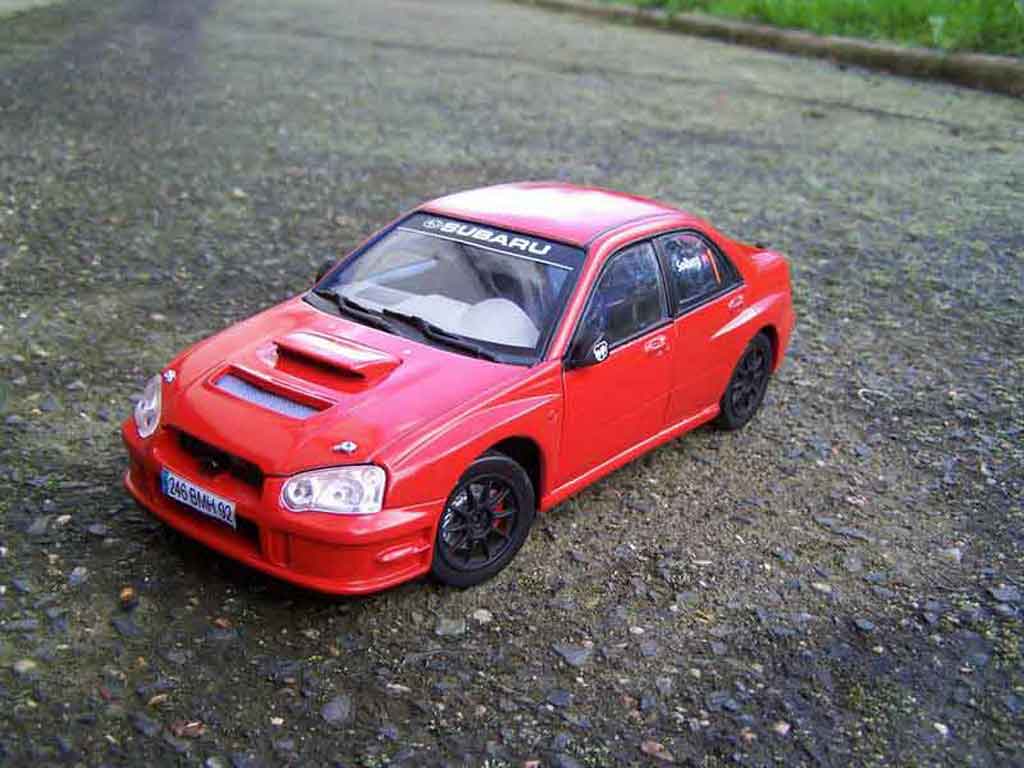 Subaru Impreza WRX 1/18 Solido WRX 2005 rood jdm modelauto