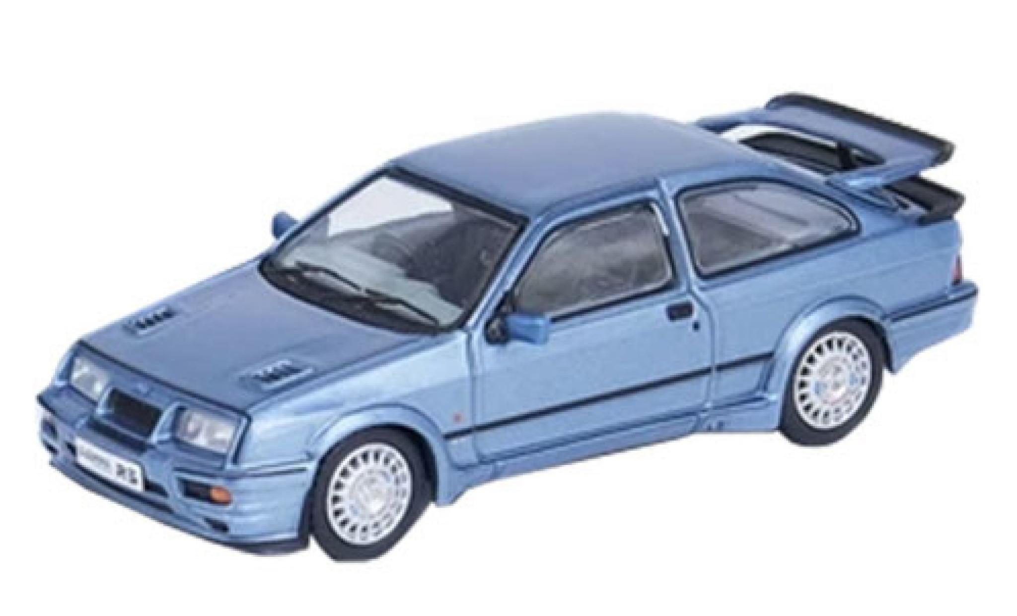Ford Sierra 1/64 INNO64 RS 500 Cosworth metallic blauw RHD 1986 modelauto