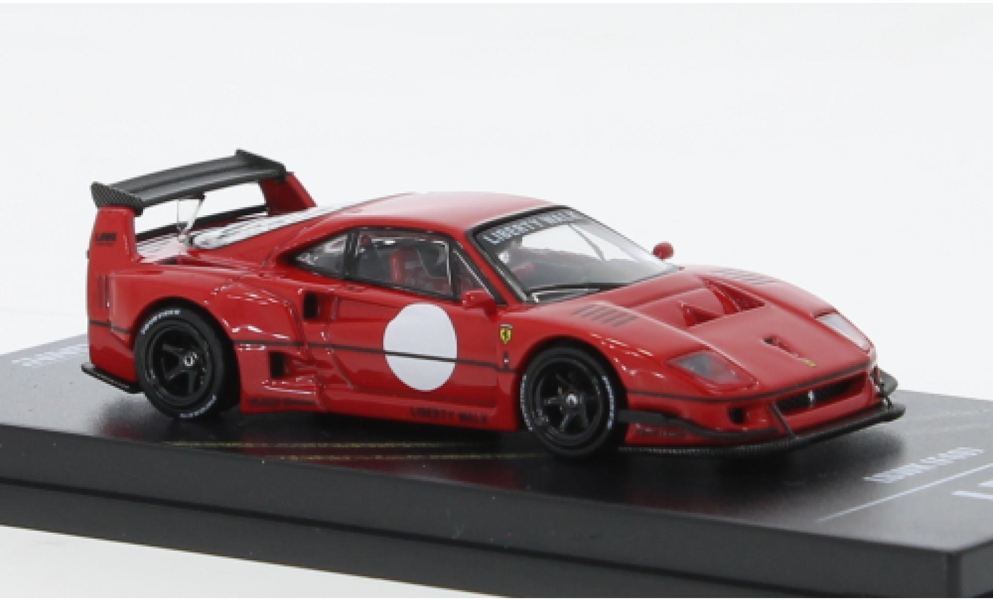 Ferrari F40 1/64 INNO64 LBWK rood modelauto
