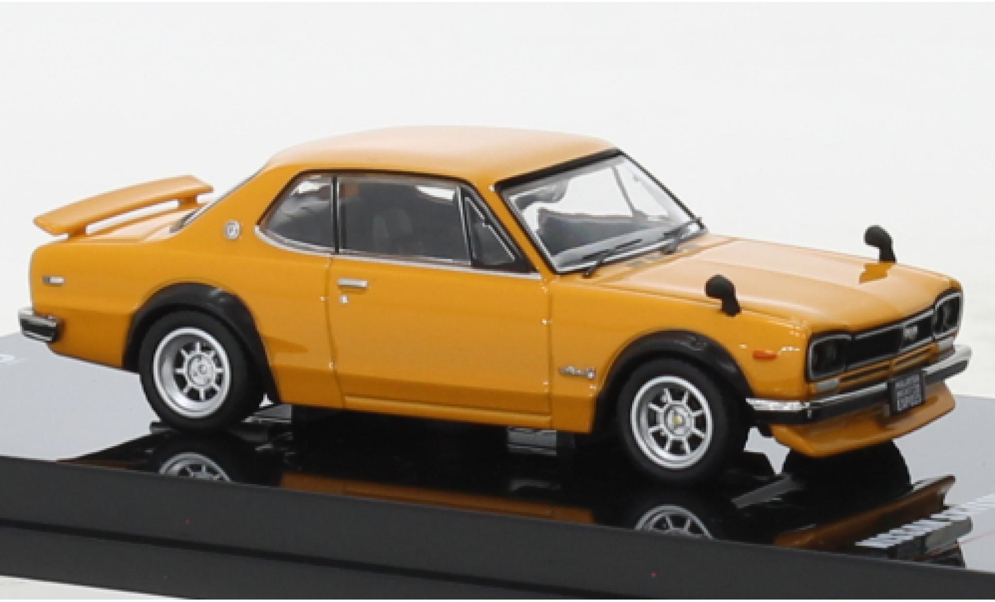 Nissan Skyline 1/64 INNO64 2000 GT-R (KPGC110) oranje RHD modelauto