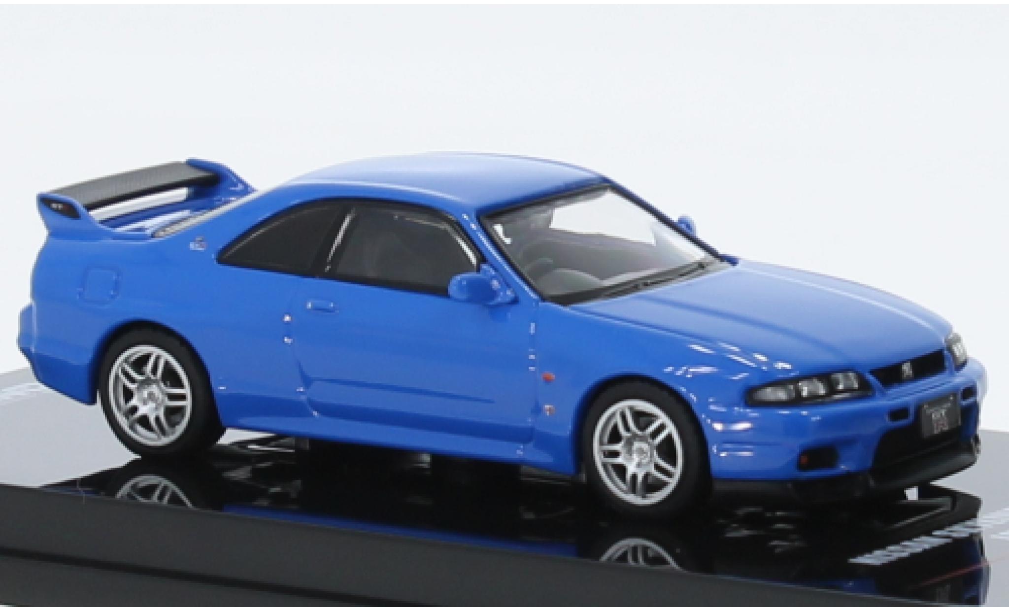 Nissan Skyline 1/64 INNO64 GT-R (R33) LM limited blauw RHD modelauto