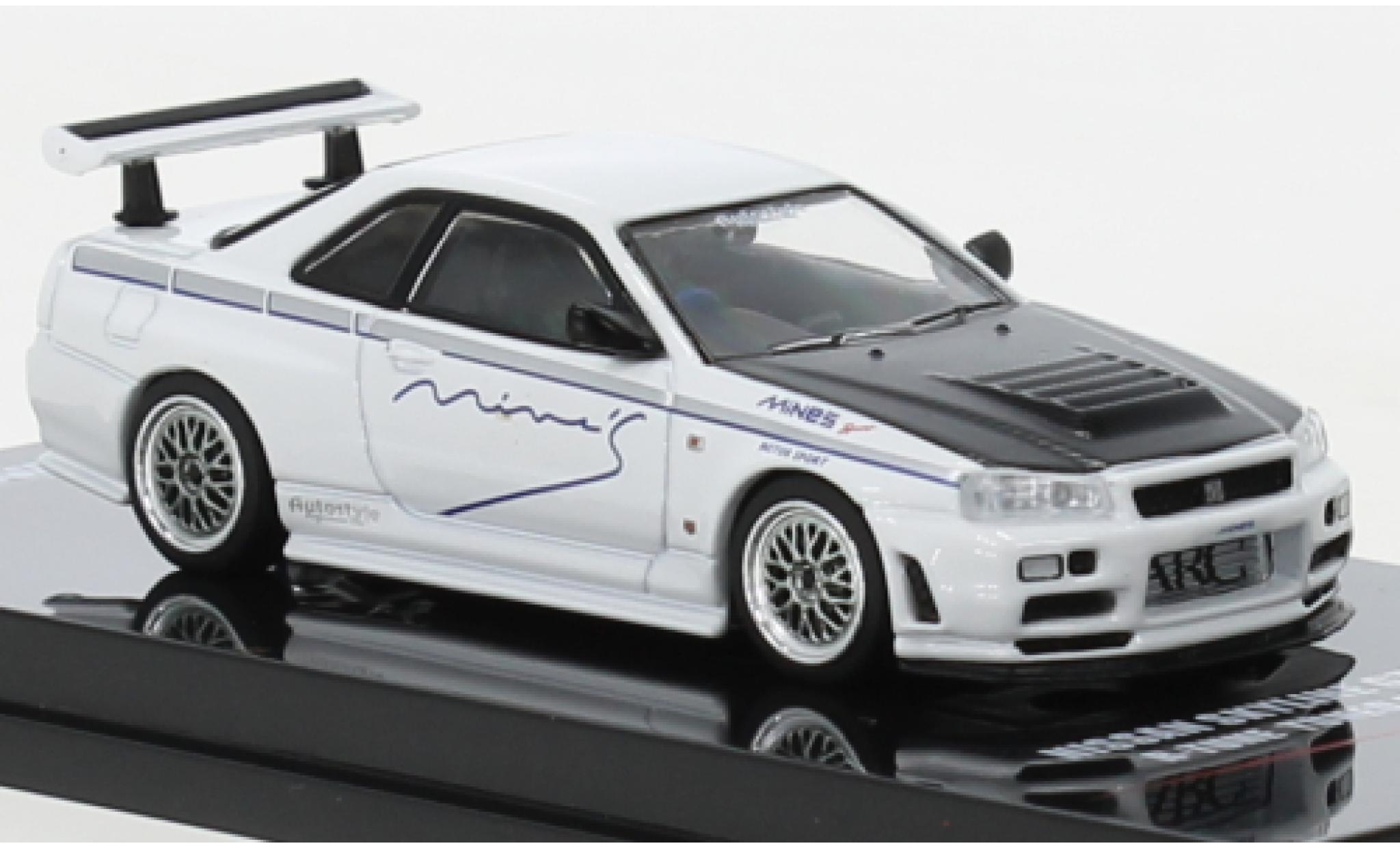 Nissan Skyline 1/64 INNO64 GT-R (R34) R-Tune by Mines wit RHD modelauto