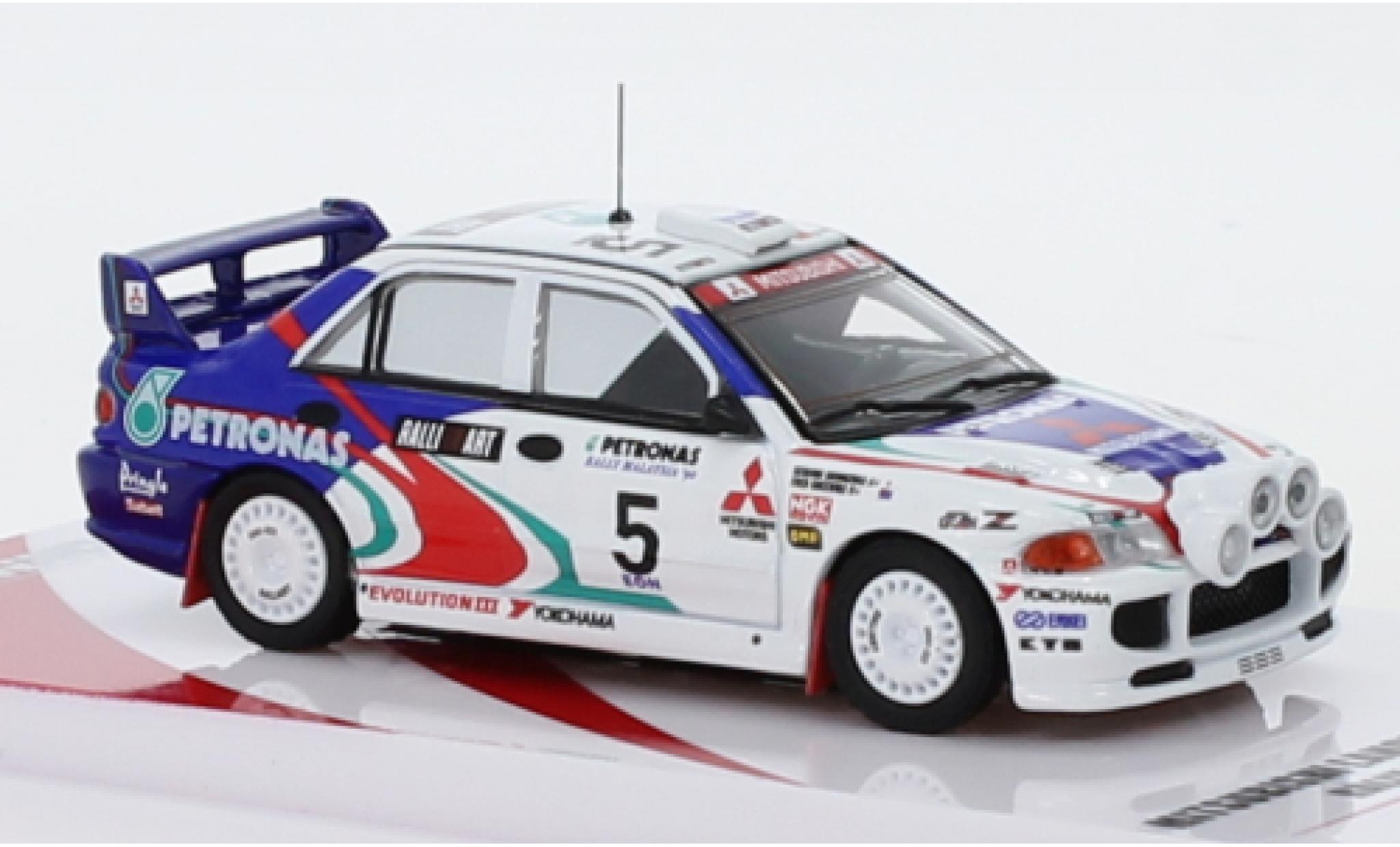 Mitsubishi Lancer 1/64 INNO64 Evo III No.5 RalliArt Petronas Rally Malaysia 1996 K.Shinozuka/F.Gocentas modelauto