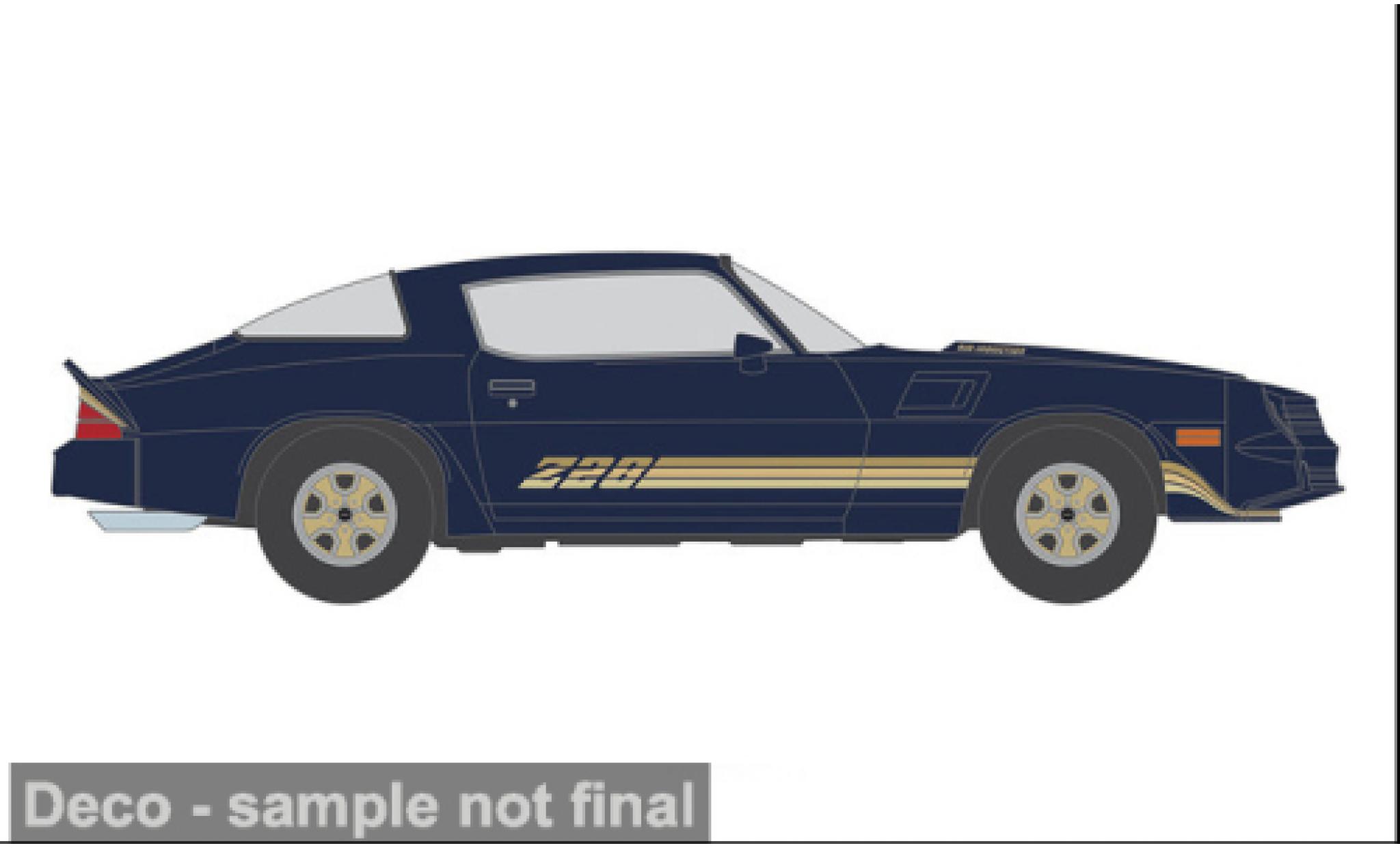 Chevrolet Camaro 1/64 IXO America Z 28 blauw 1981 1:64 modelauto