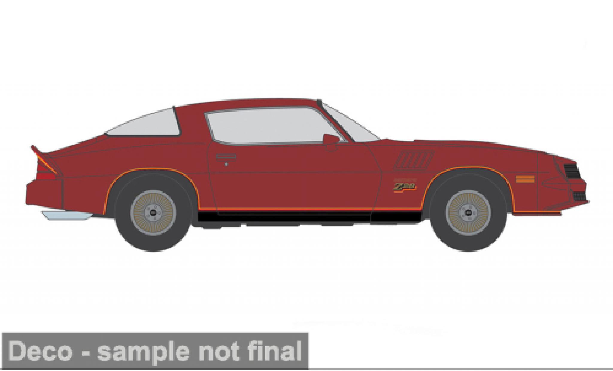 Chevrolet Camaro 1/64 IXO America Z 28 rood 1978 1:64 modelauto