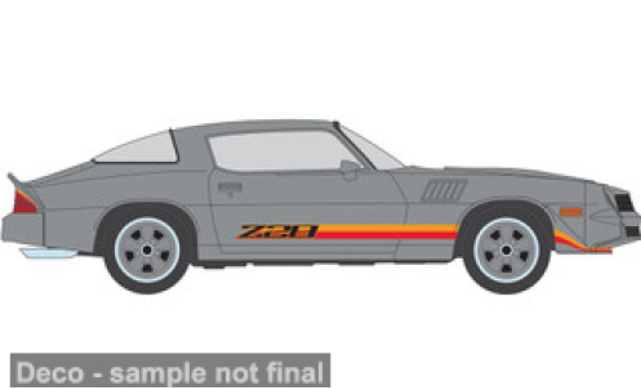 Chevrolet Camaro 1/64 IXO America Z28 grijs/oranje 1979 1:64 modelauto