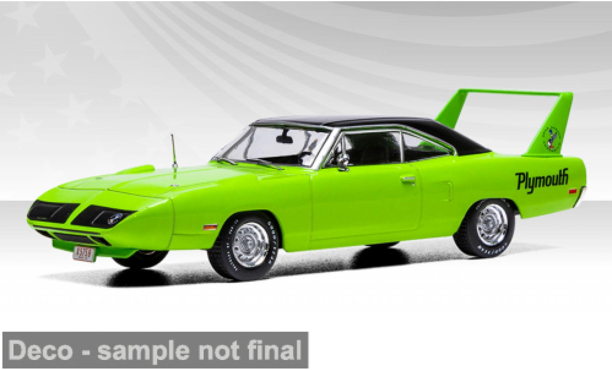 Plymouth Road Runner 1/43 IXO America Superbird groen 1970 1:43 modelauto