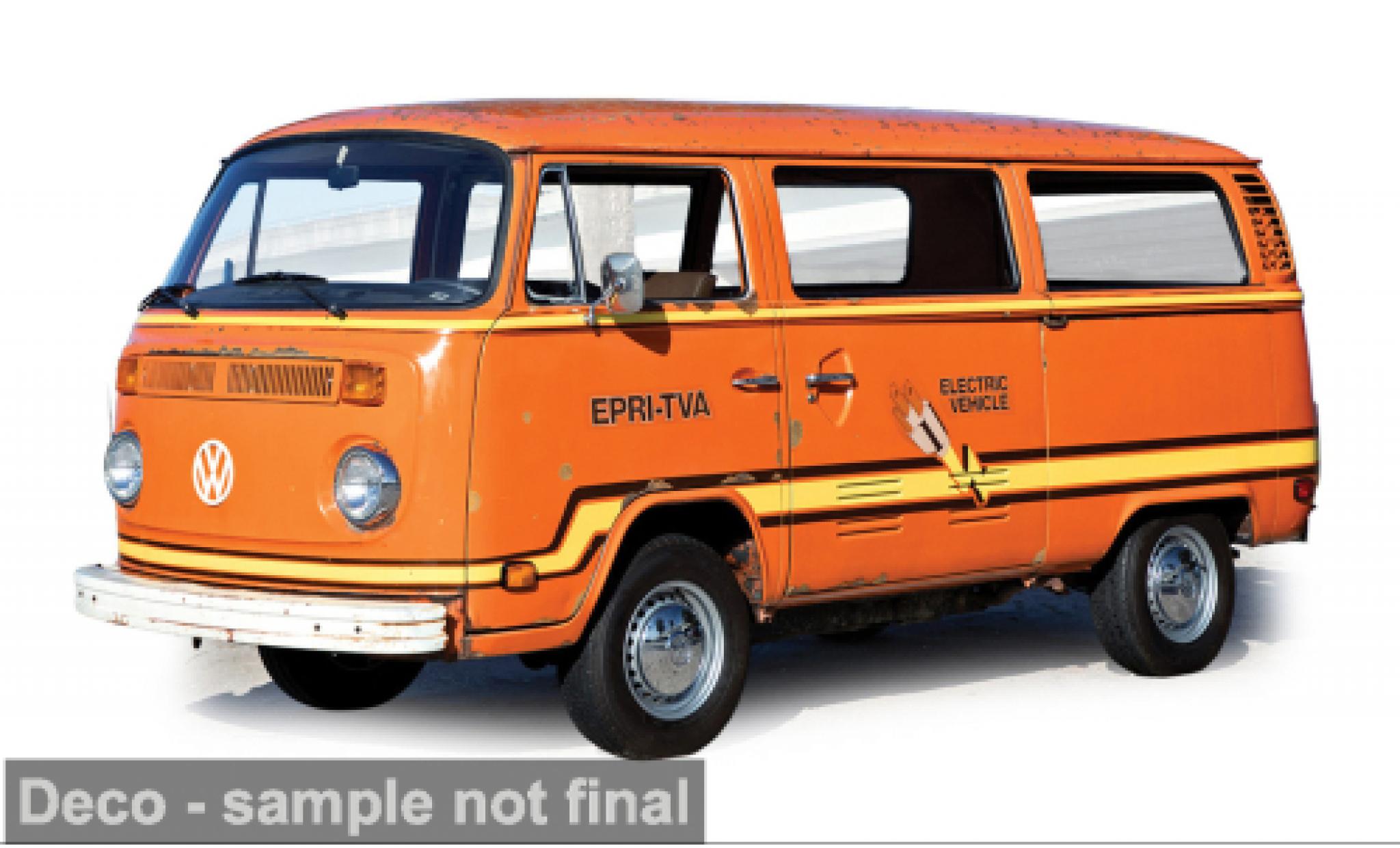 Volkswagen T2 1/18 IXO America Elektroodransporter oranje 1978 1:18 modelauto