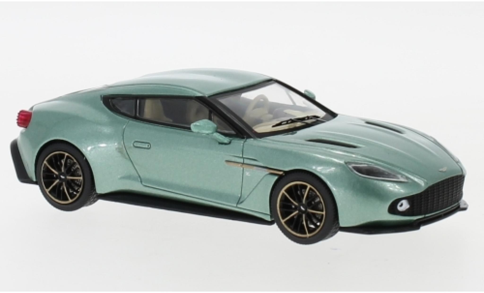 Aston Martin V12 1/43 IXO Vanquish Zagato metallic groen 2016 modelauto