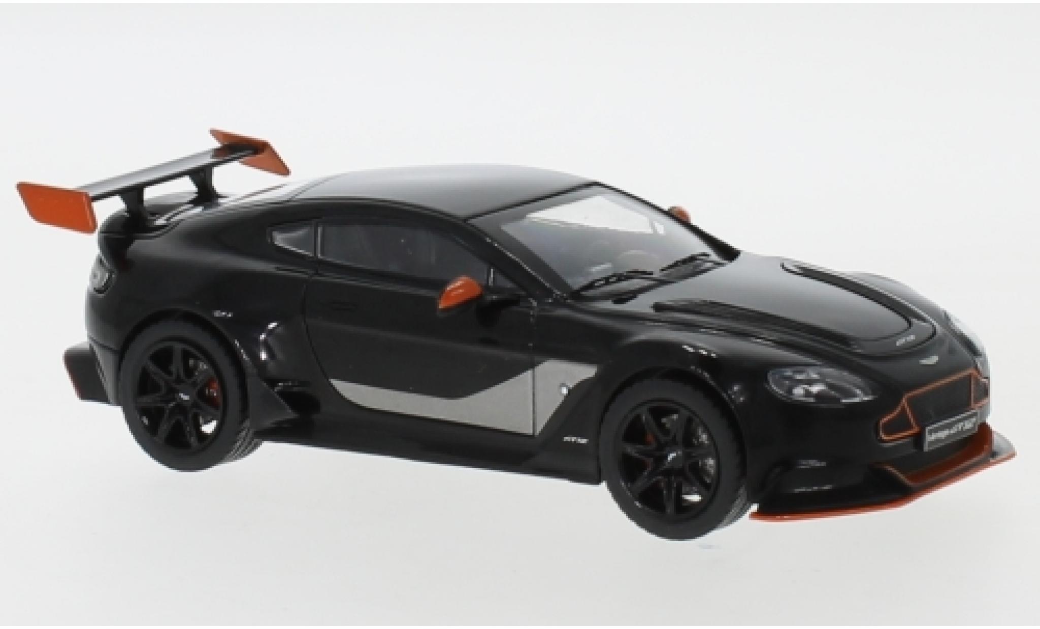 Aston Martin Vantage 1/43 IXO GT 12 zwart/oranje 2015 modelauto