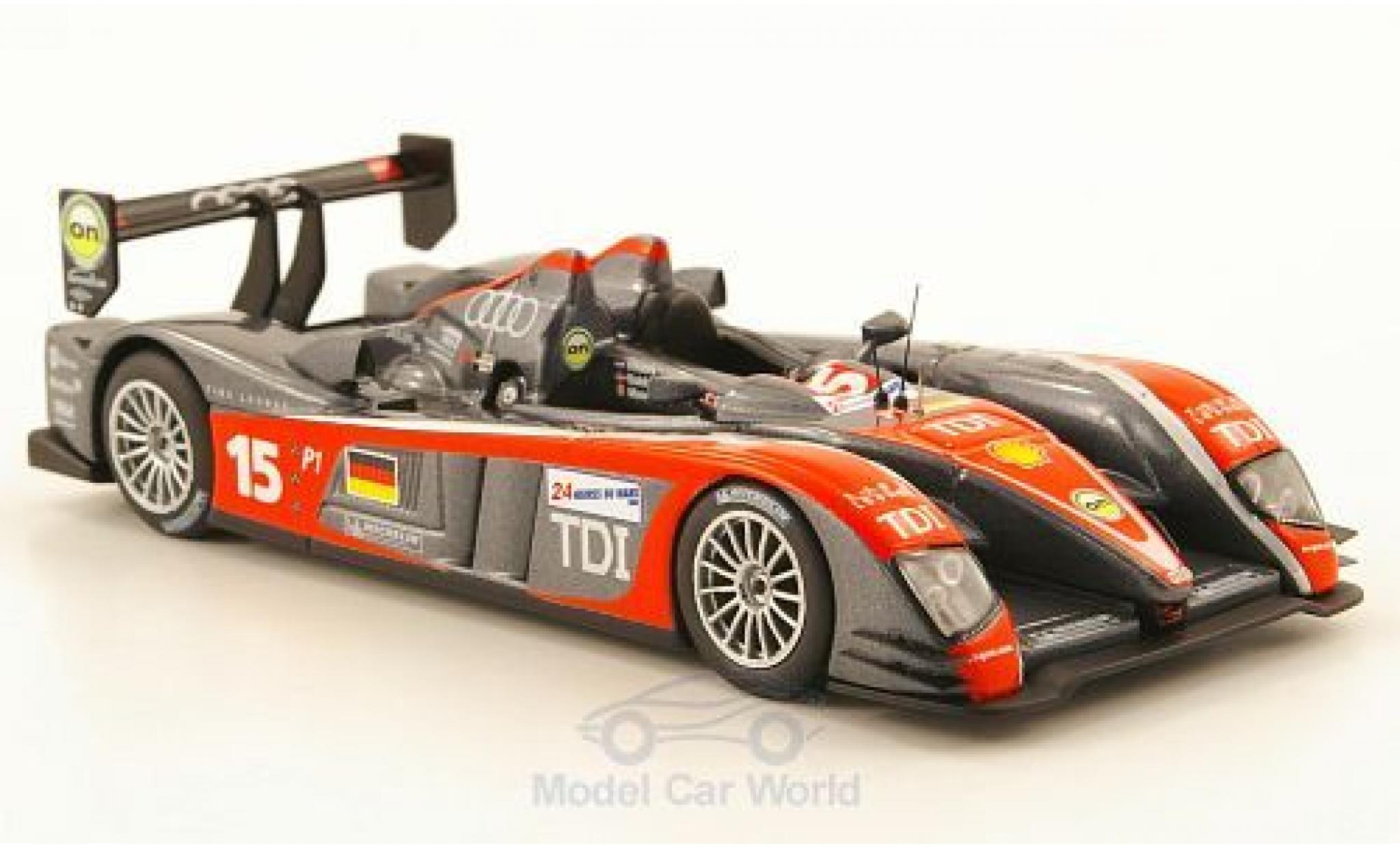 Audi R10 2009 1/43 IXO TDI No.15 24h Le Mans 2009 C.Albers/C.Bakkerud/G.Mondini modelauto