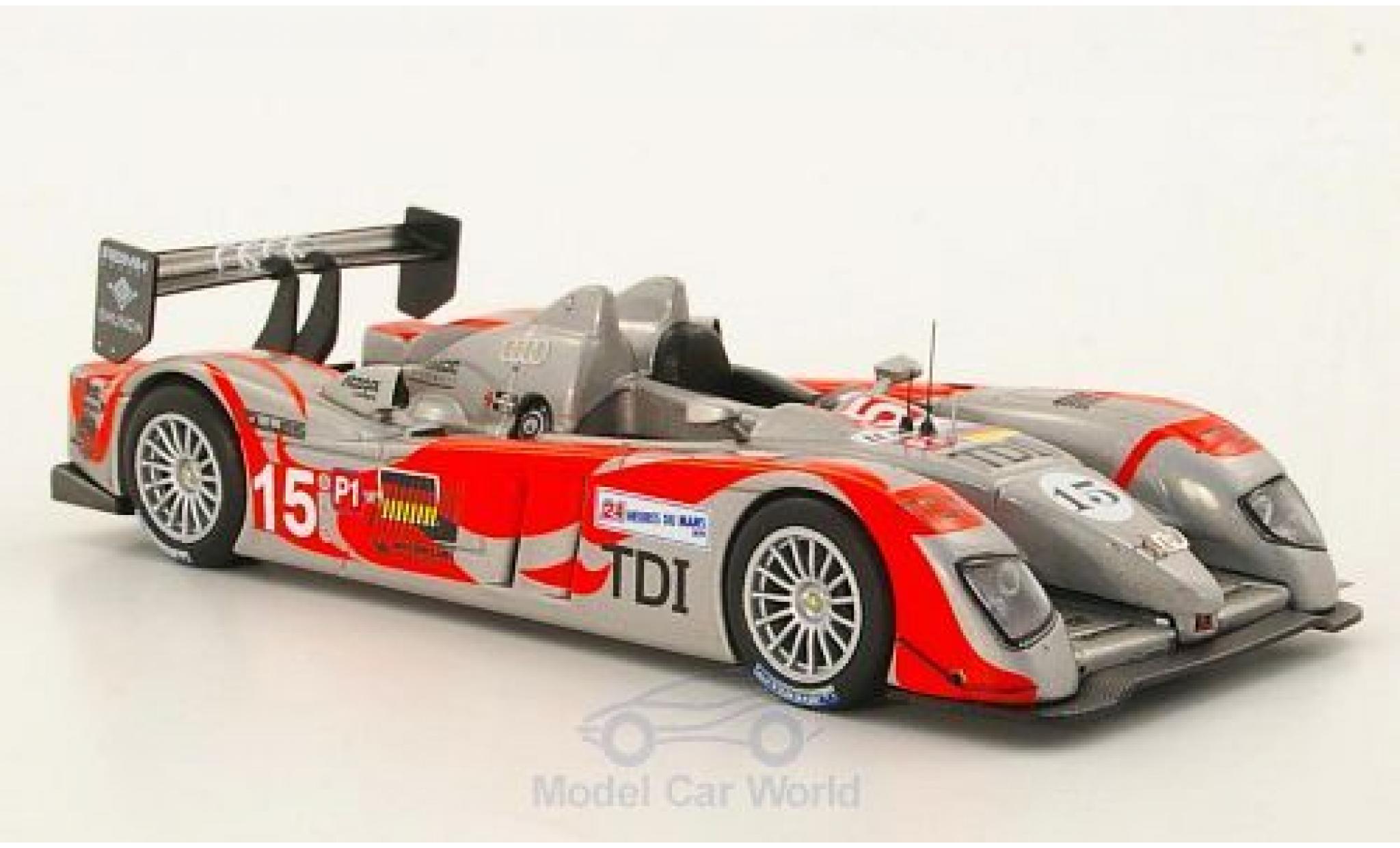 Audi R10 2010 1/43 IXO TDI No.15 24h Le Mans 2010 C.Bakkerud/C.Albers/O.Jarvis modelauto
