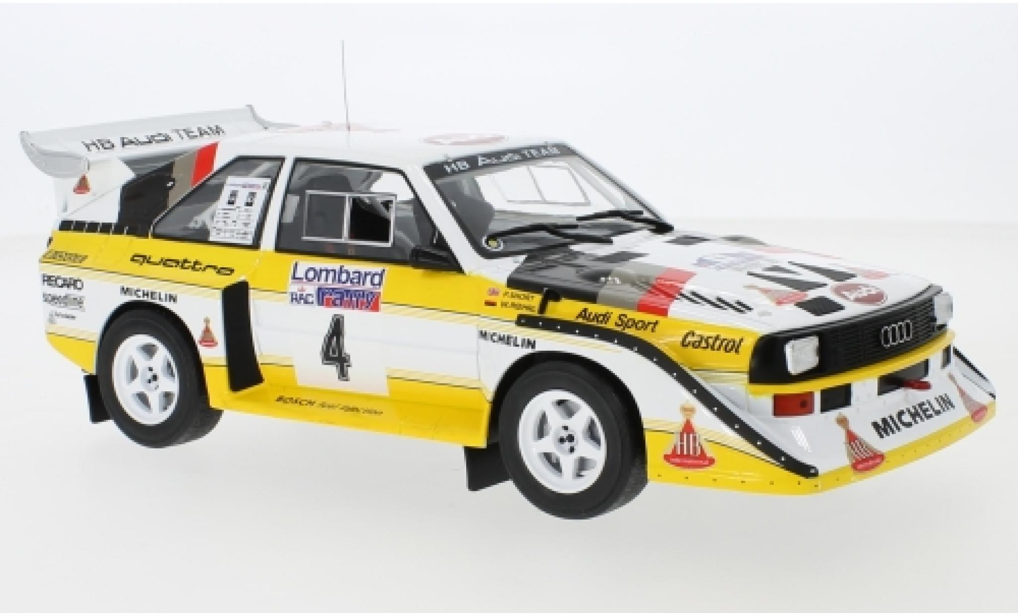 Audi Sport Quattro 1/18 IXO Sport quattro S1 No.4 HB Team HB Rallye WM RAC Rallye 1985 W.R&ouml;hrl/C.Geistd&ouml;rfer modelauto
