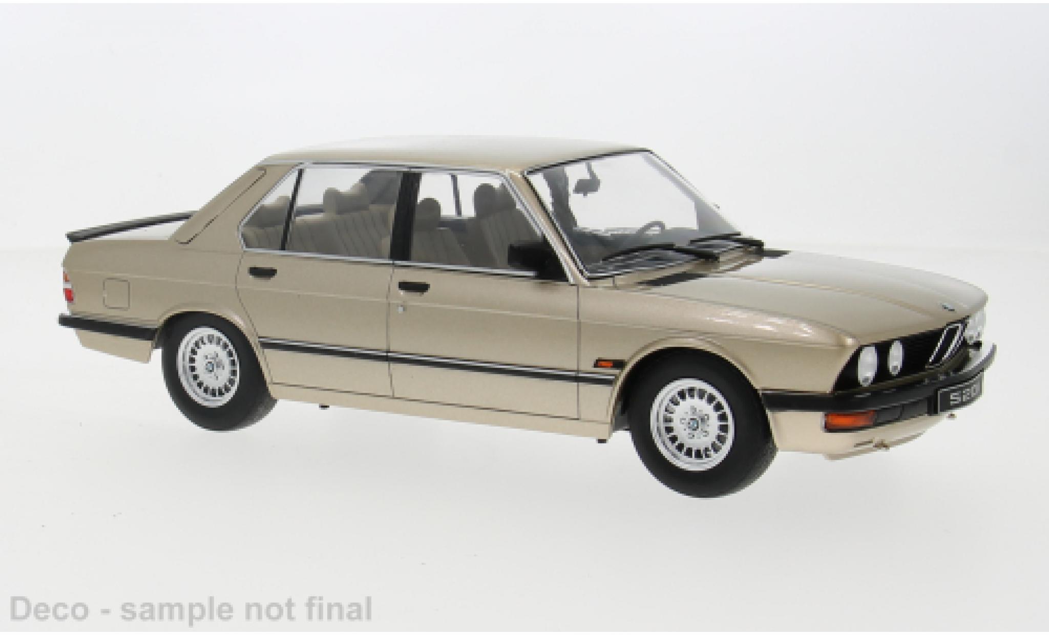Bmw 520 1/18 IXO i (E28) metallic gold 1987 1:18 modelauto