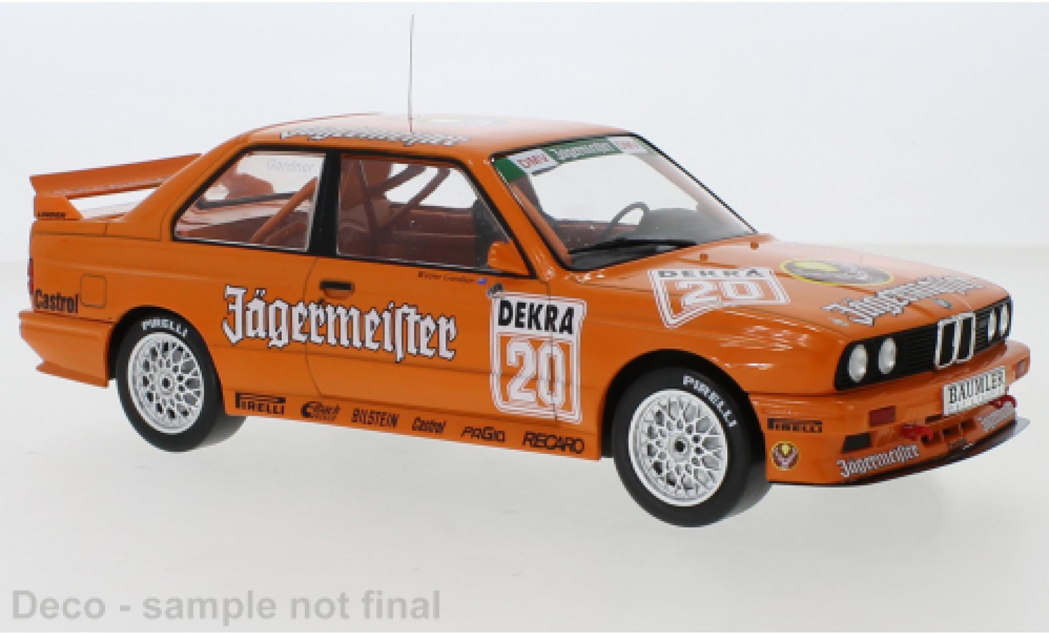 Bmw M3 1/18 IXO (E30) No.20 DTM N&uuml;rburgring 1992 W.Gardner modelauto