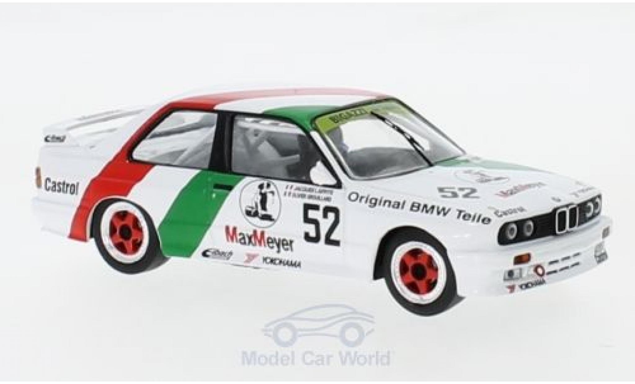 Bmw M3 1/43 IXO (E30) No.52 Bigazzi ETCC 1988 J.Laffite/O.Grouillard modelauto