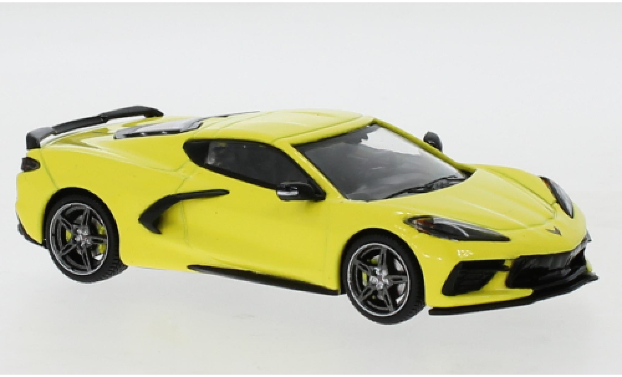 Chevrolet Corvette 1/43 IXO C8 geel 2020 modelauto