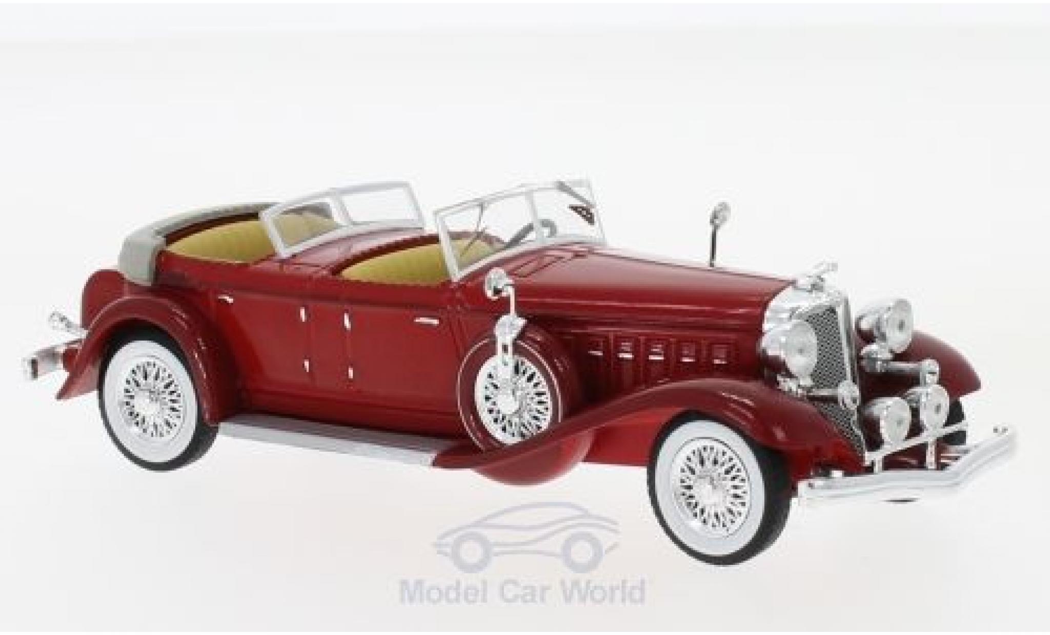 Chrysler Imperial 1/43 IXO Le Baron Phaeton rood 1933 modelauto