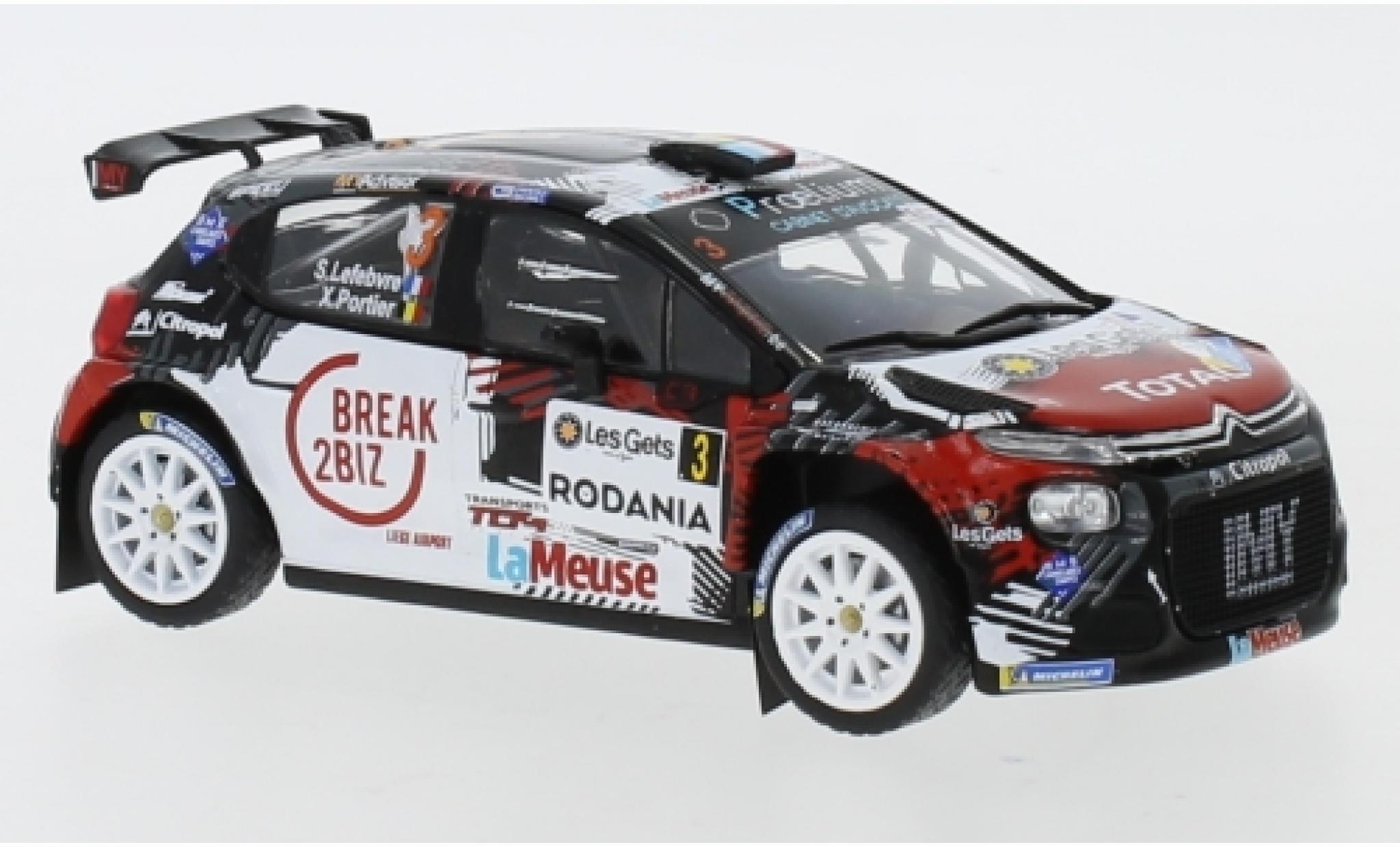 Citroen C3 1/43 IXO R5 No.3 MV Racing Rally Condroz 2018 S.Lefebvre/X.Portier modelauto