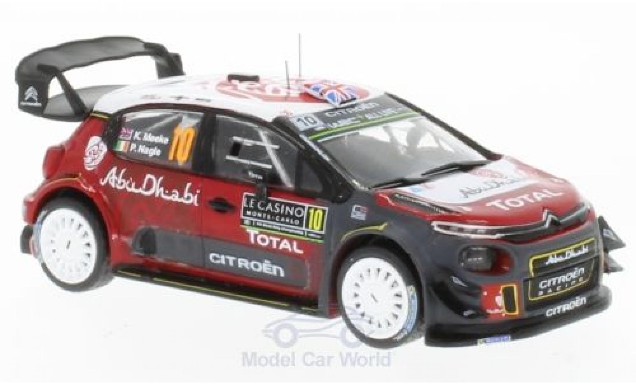 Citroen C3 1/43 IXO WRC No.10 Rallye WM Rallye Monte Carlo 2018 K.Meeke/P.Nagle modelauto